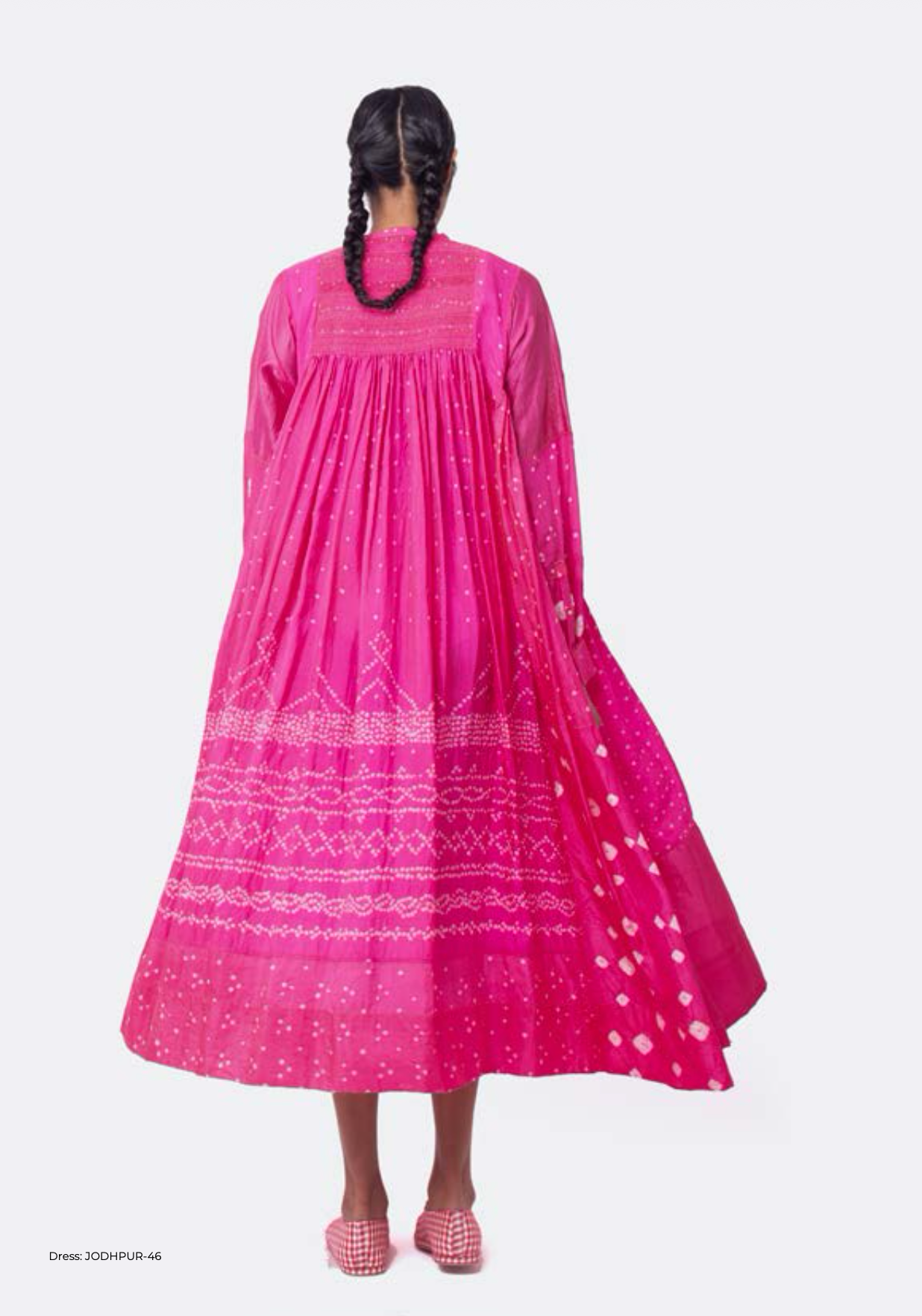 JODHPUR 46 - Silk Bandhani Dress