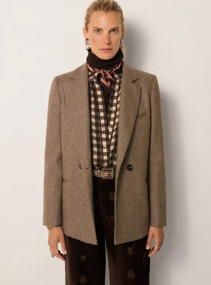 JACKIE BLAZER - WALNUT