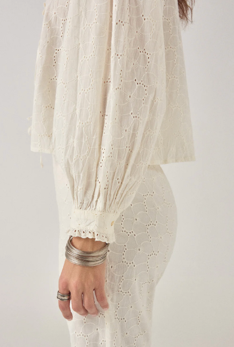 IRENE BLOUSE - Chalk