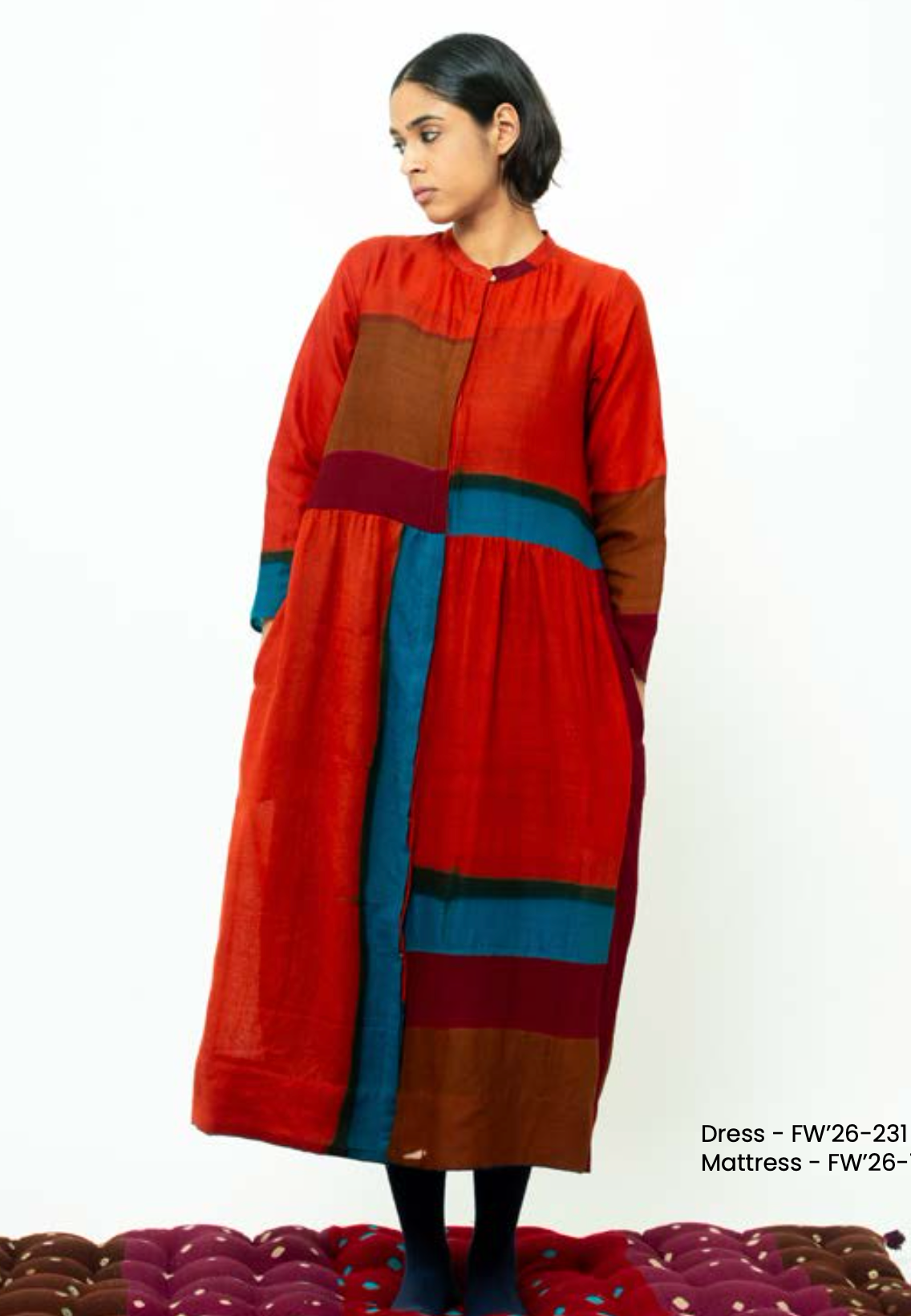 NAOMI Wool Dress - Desert Oasis