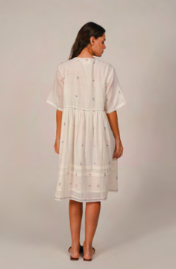 RENA DRESS - White Heart