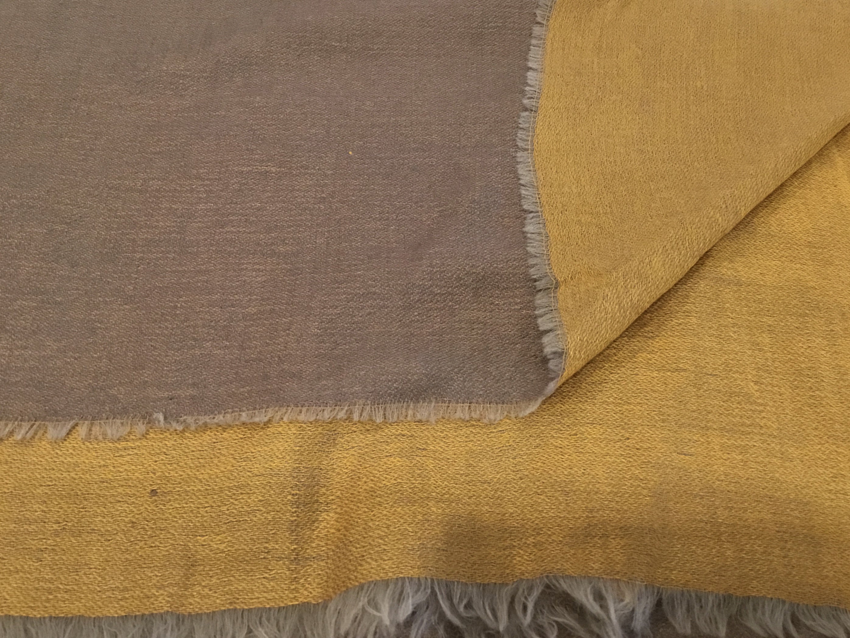 Cashmere Silk Duet Scarf - Latte/ Gold