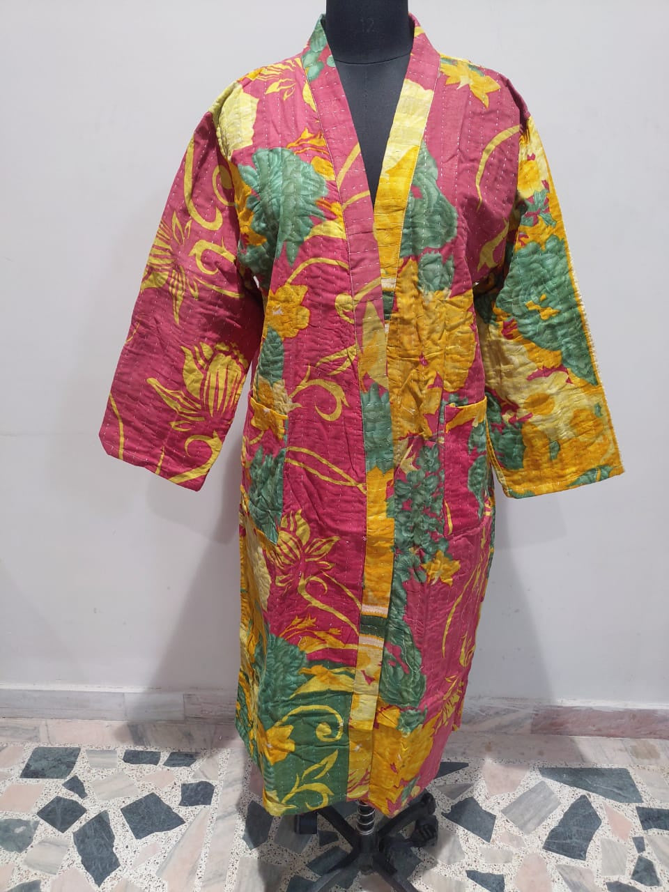 Vintage Kantha Kimono - Oriental