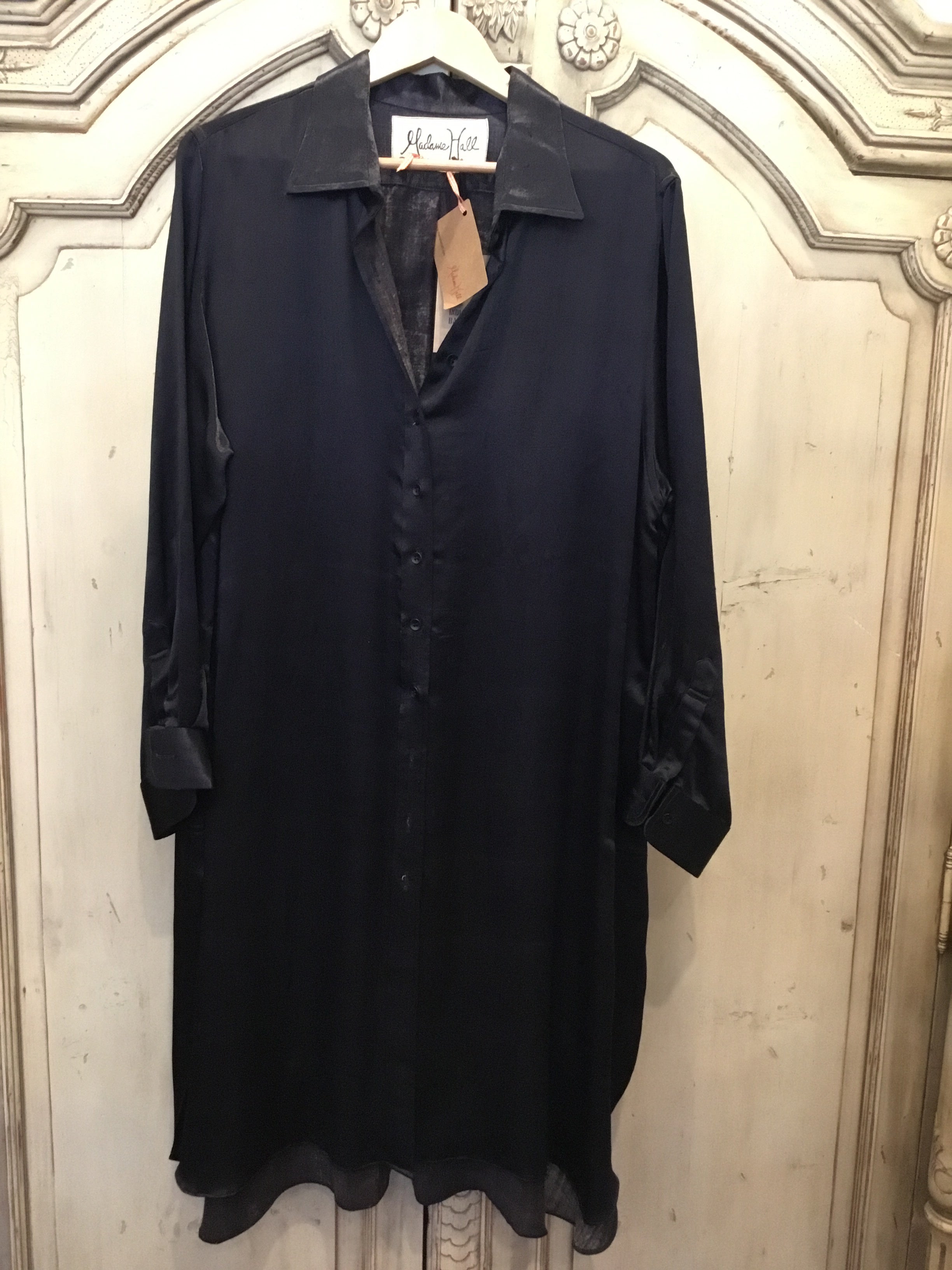 Black Mashru Long Shirt Success