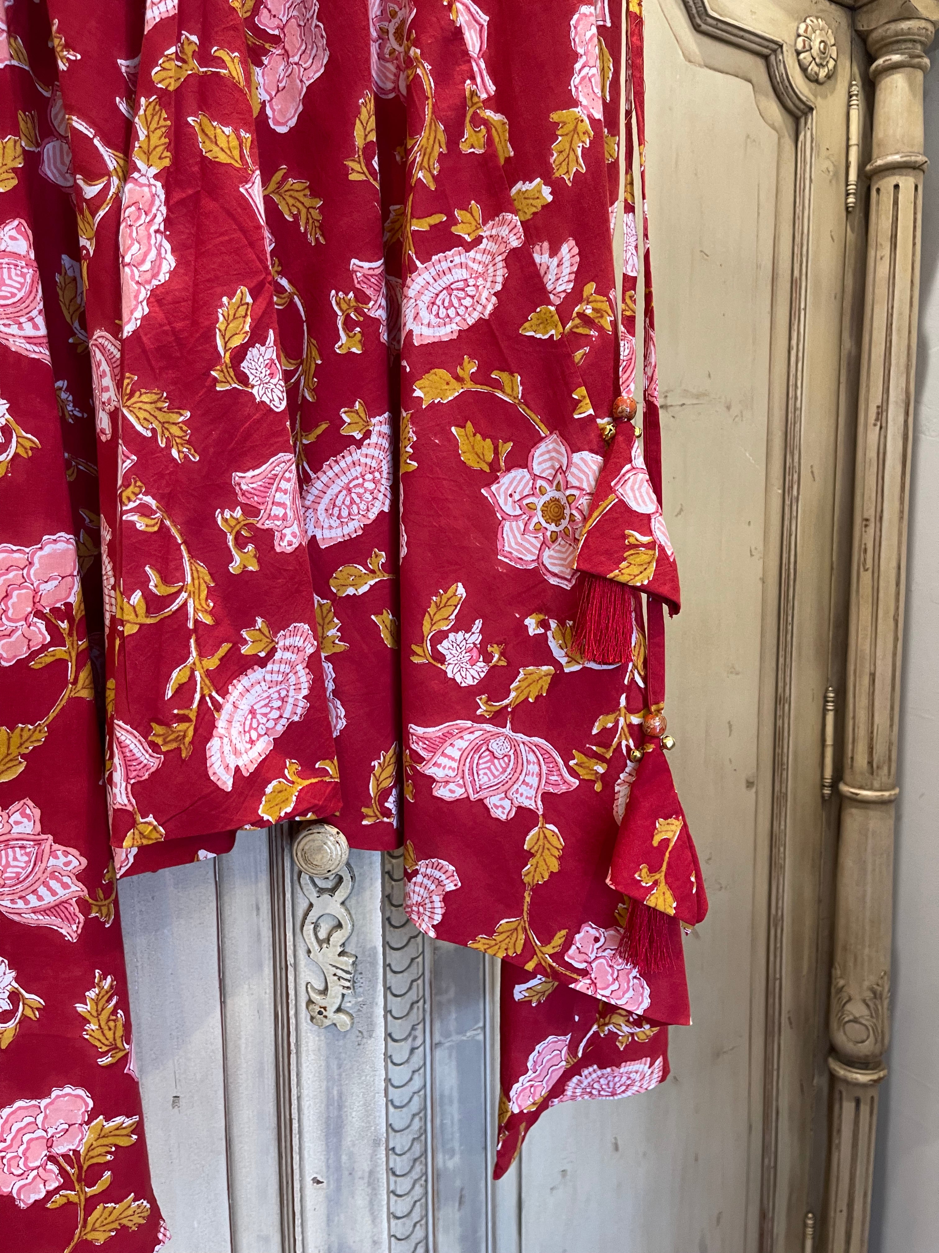 HAREM PANTS - PINK HIBISCUS