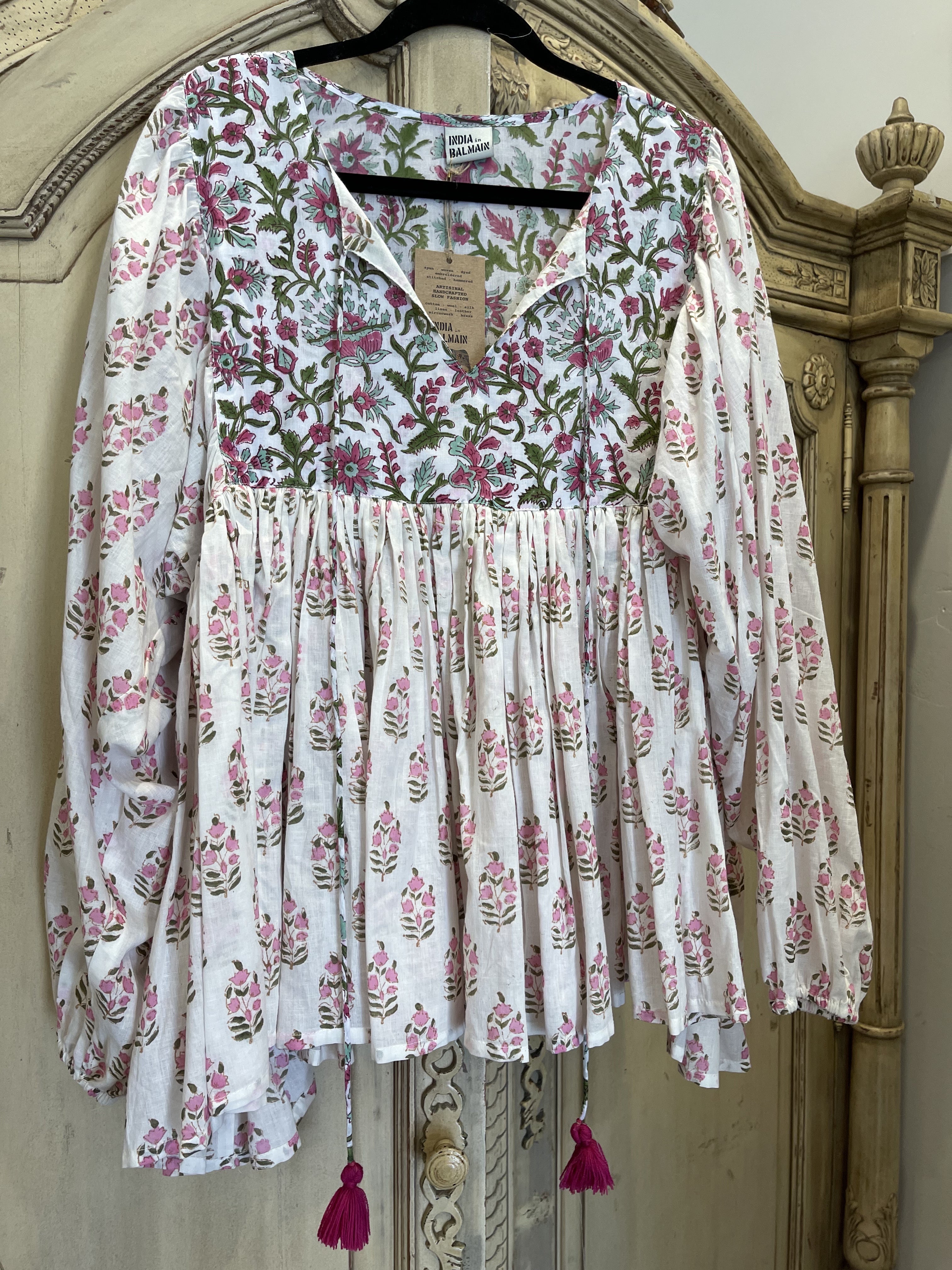 GYPSY TOP - PINK MEADOW