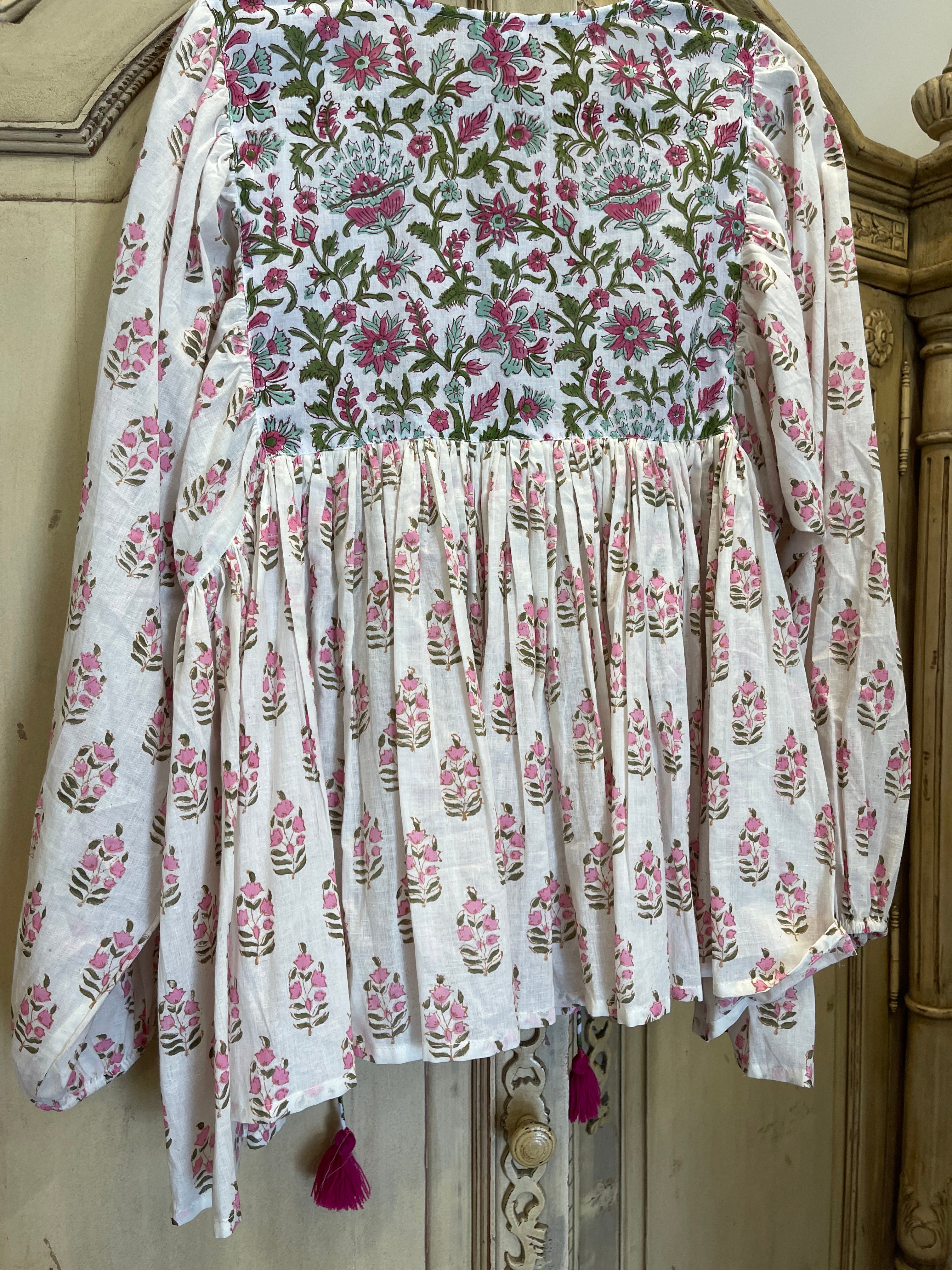 GYPSY TOP - PINK MEADOW