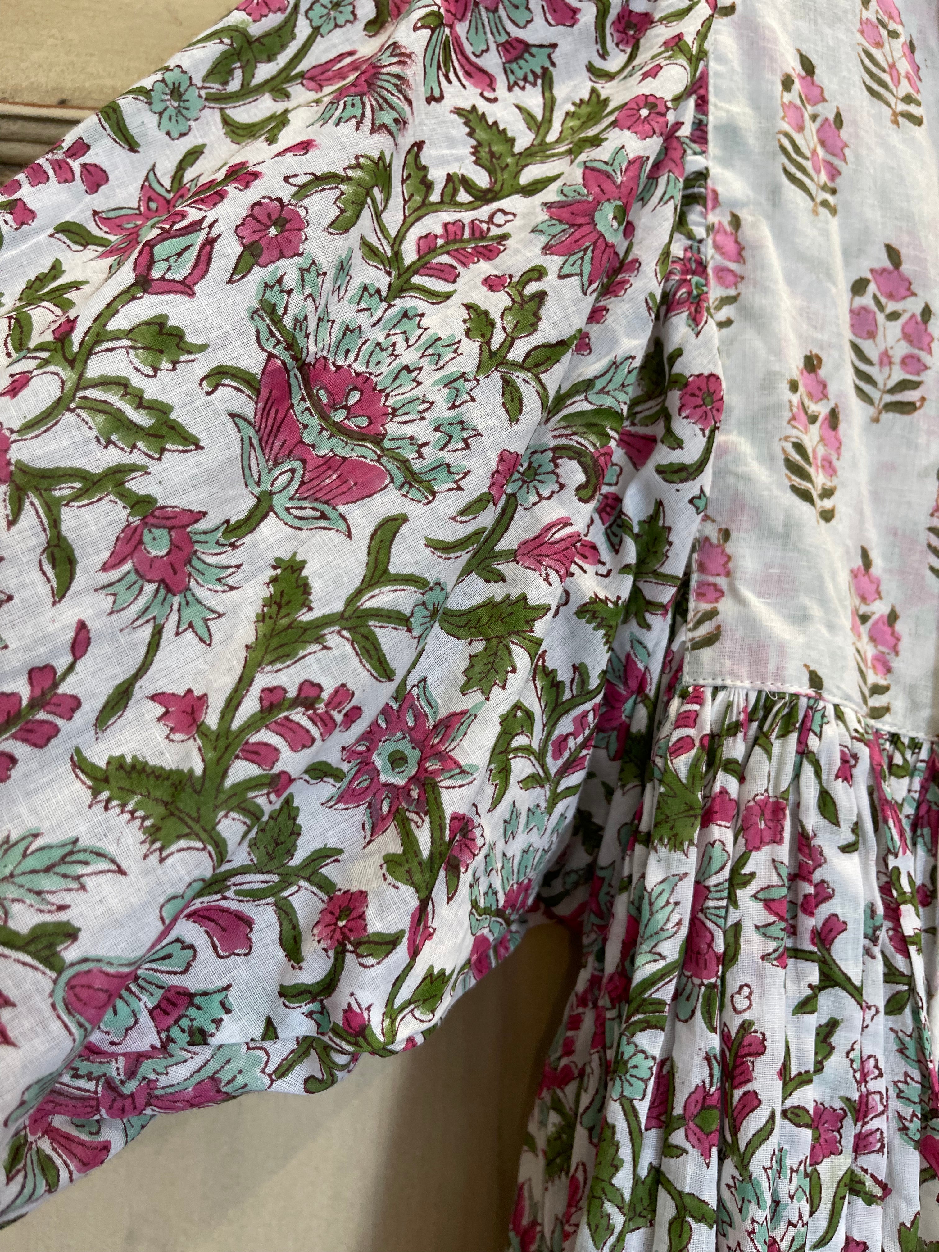 GYPSY TOP - PINK FLOWER