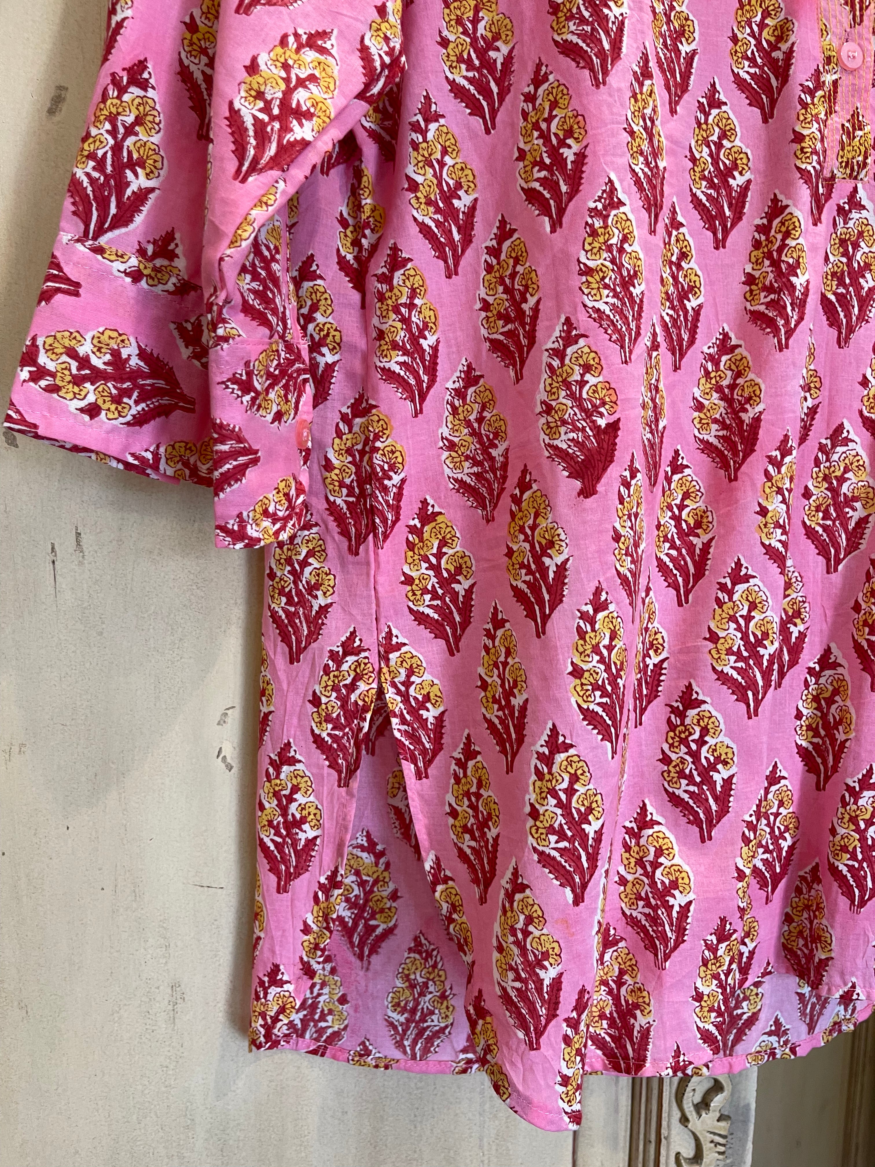 SANDALWOOD SHIRT - PINK FESTIVAL