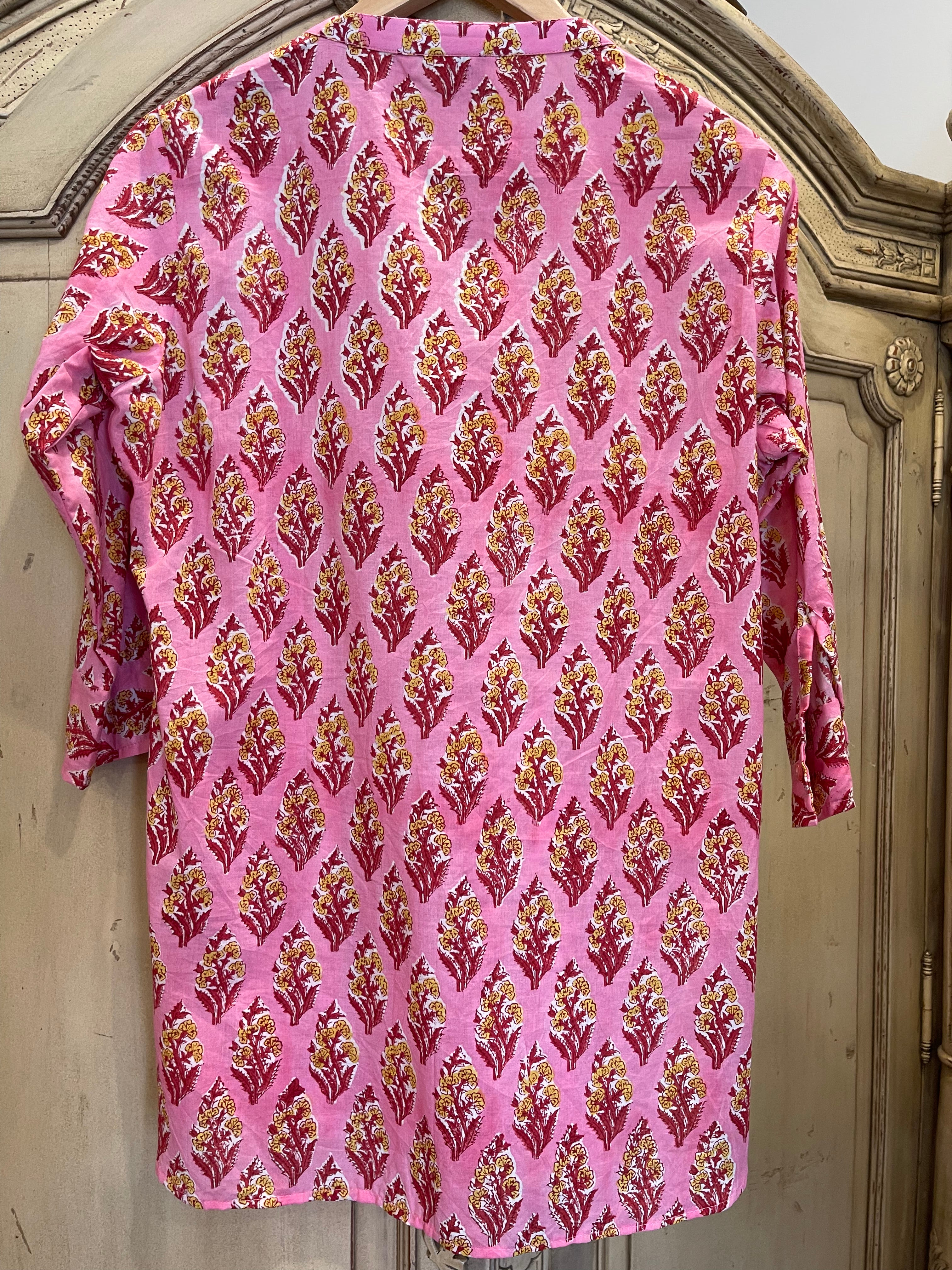 SANDALWOOD SHIRT - PINK FESTIVAL