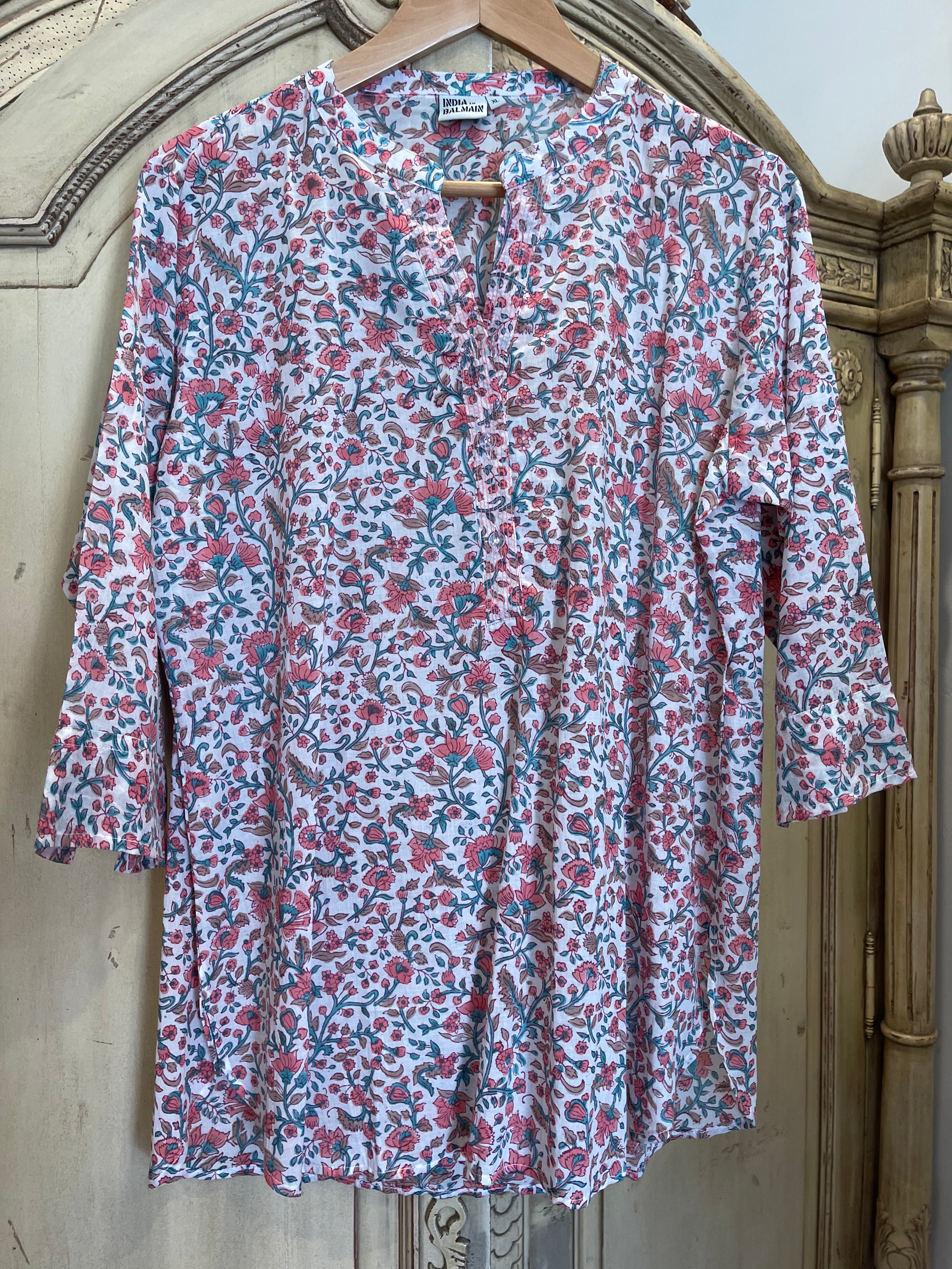 SANDALWOOD SHIRT - LIBERTY FLORAL HEATH