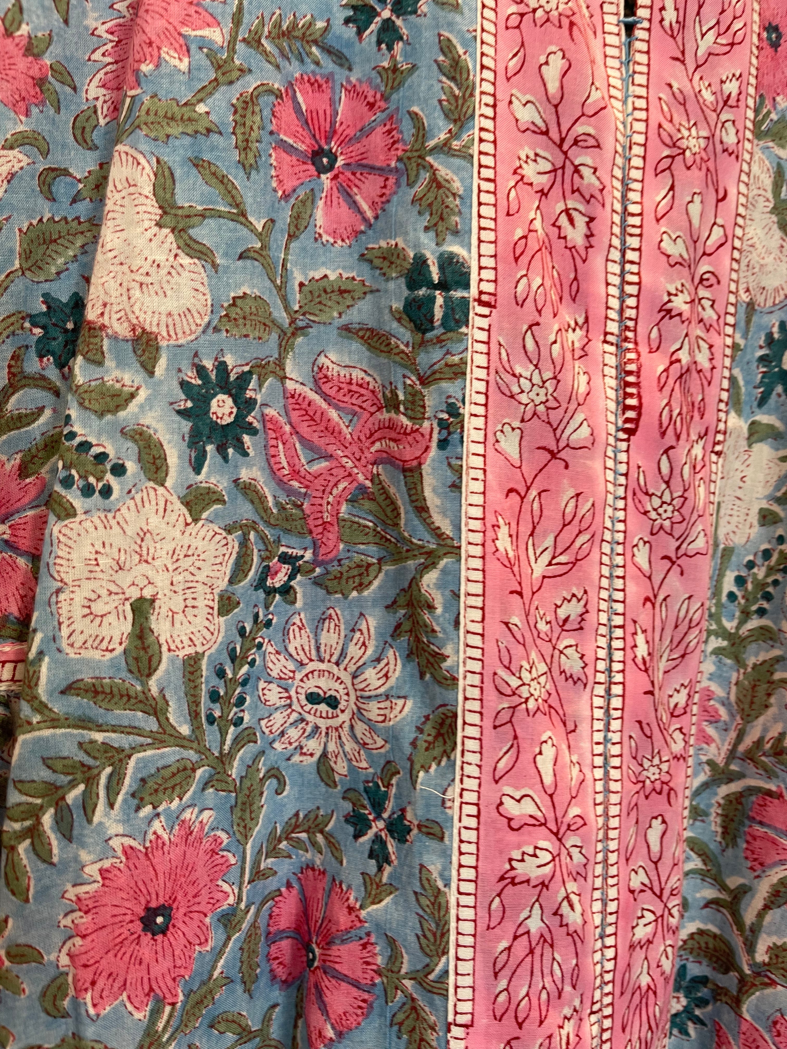 BHOPALI KURTA DRESS - SKY BLUE