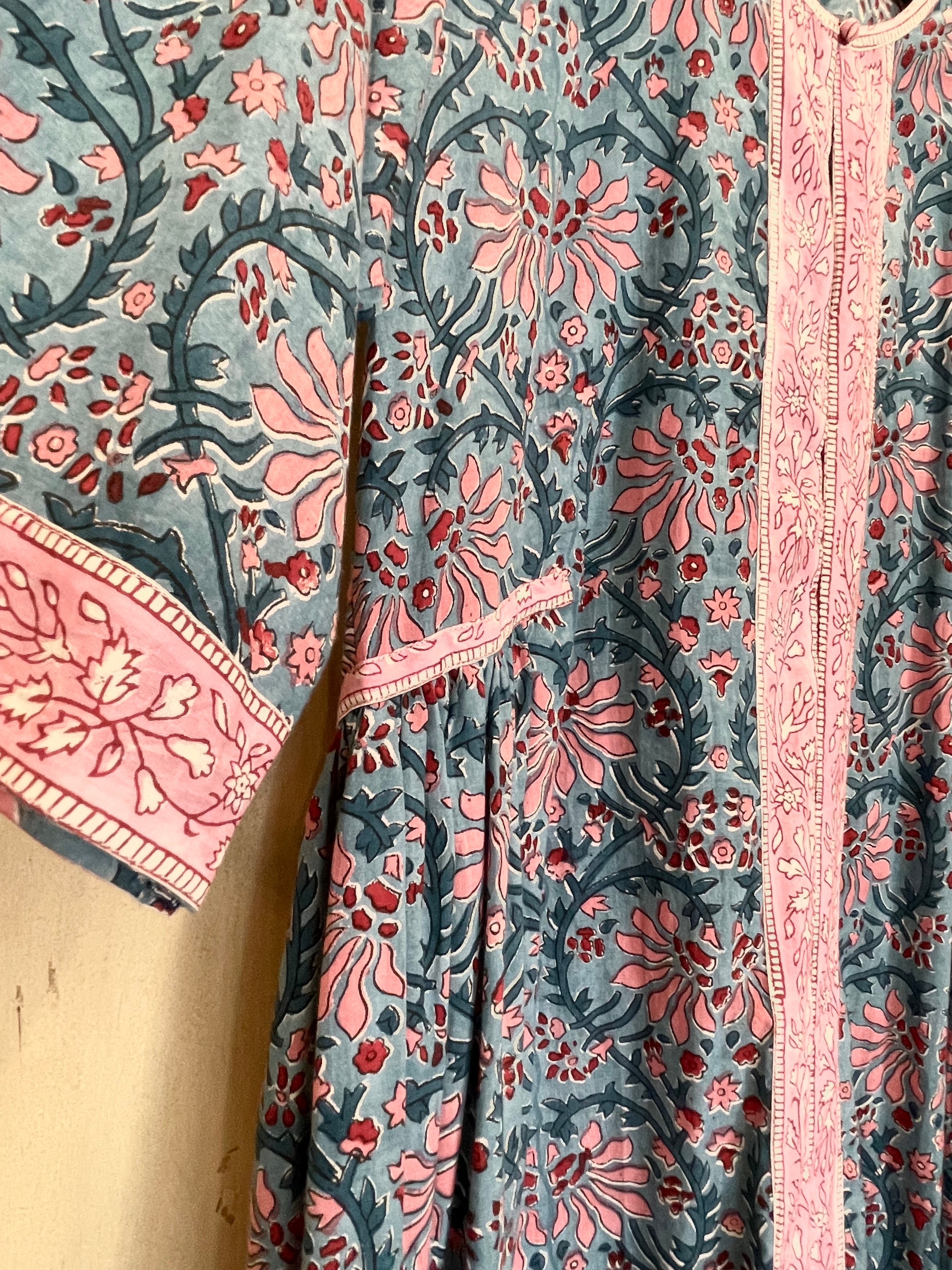 BHOPALI KURTA DRESS - EVENING BLUE