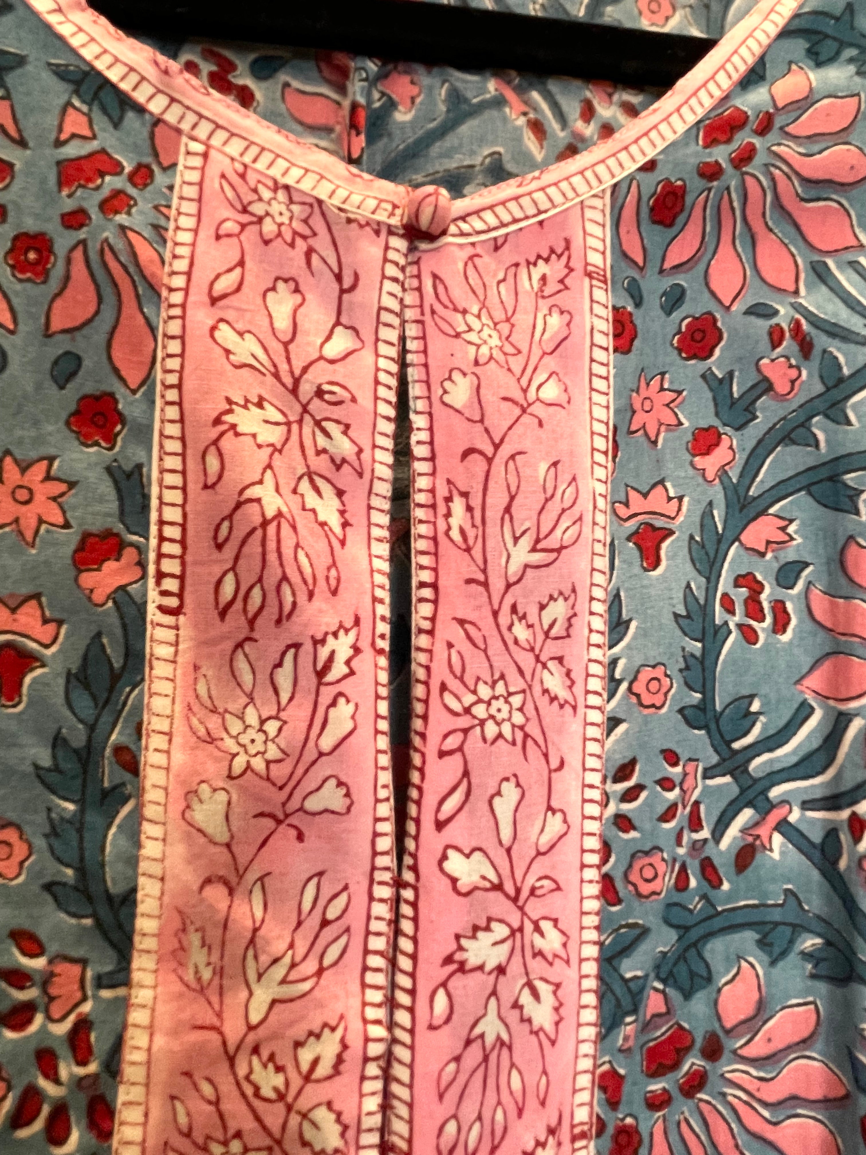 BHOPALI KURTA DRESS - EVENING BLUE