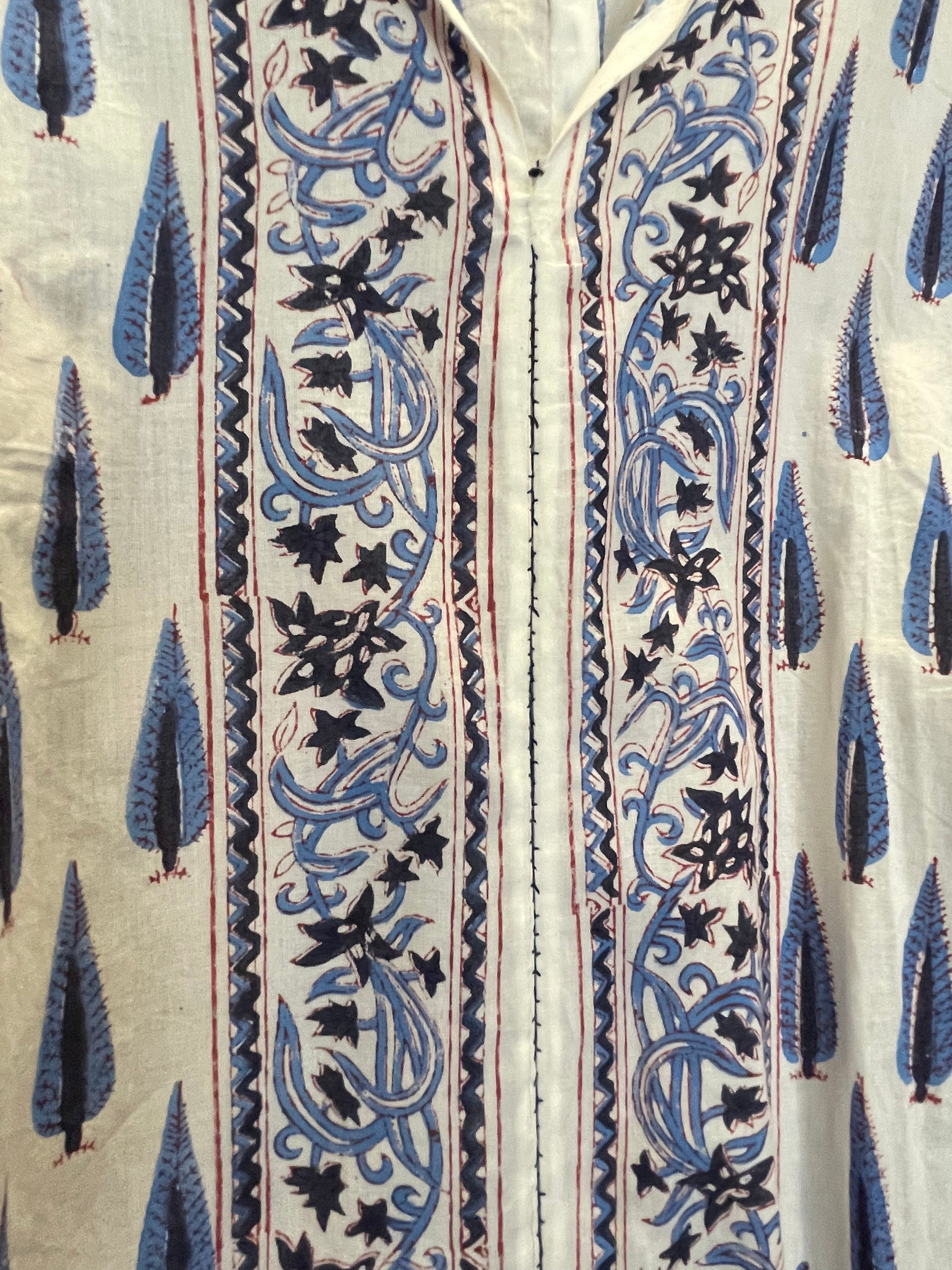 BHOPALI KURTA DRESS - INDIGO CYPRESS