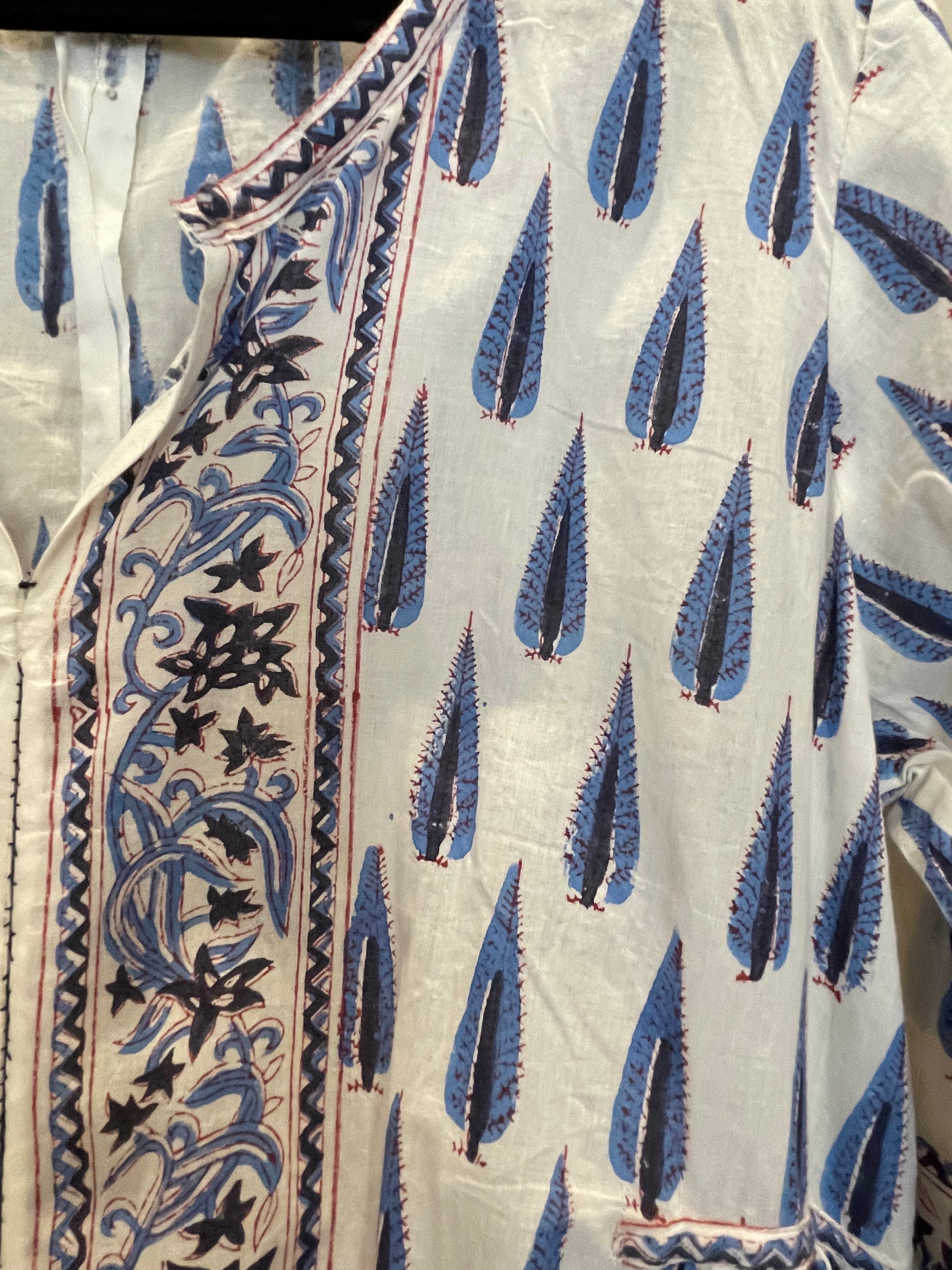 BHOPALI KURTA DRESS - INDIGO CYPRESS