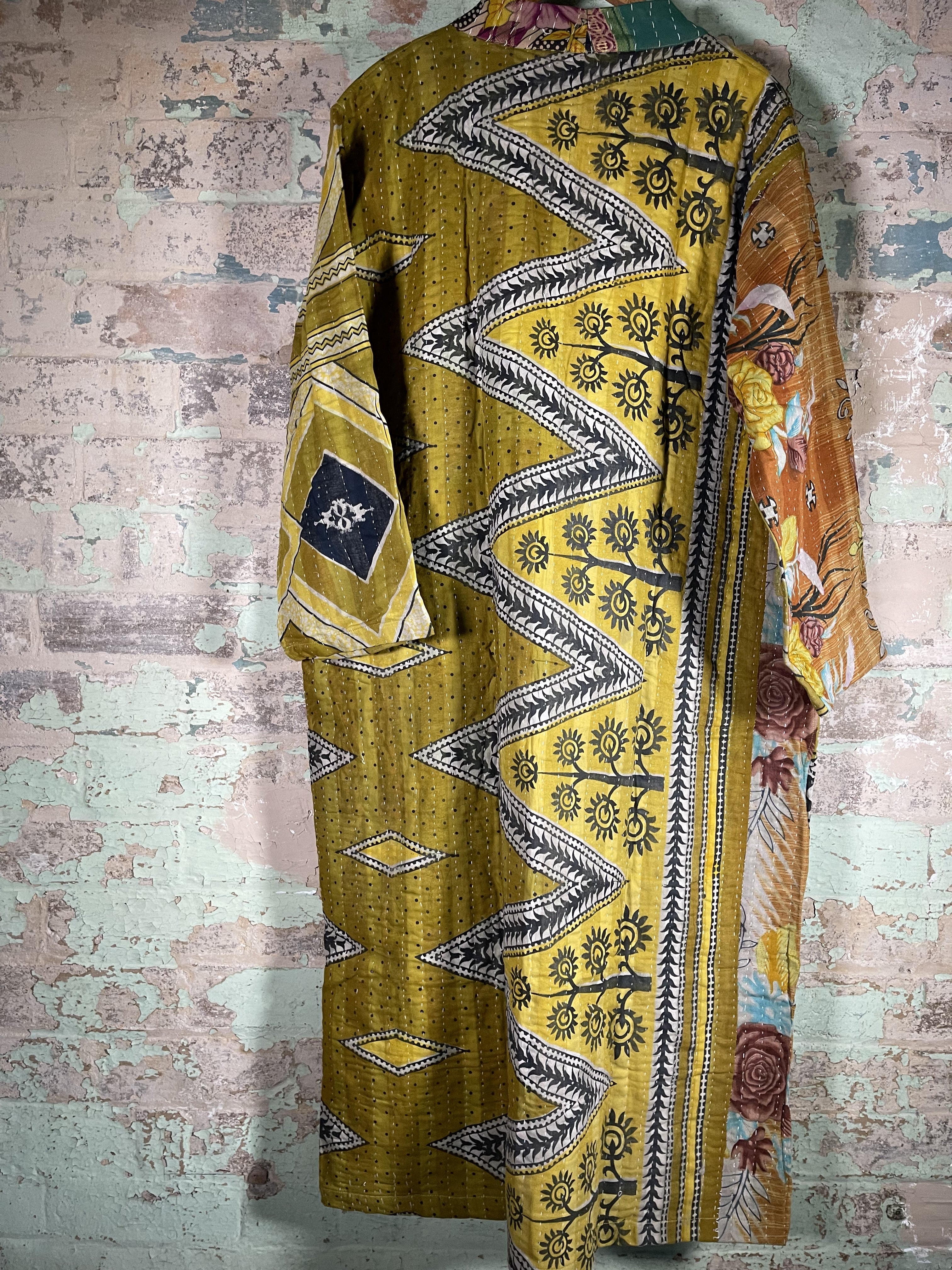 Vintage Kantha Kimono - Cairo Desert