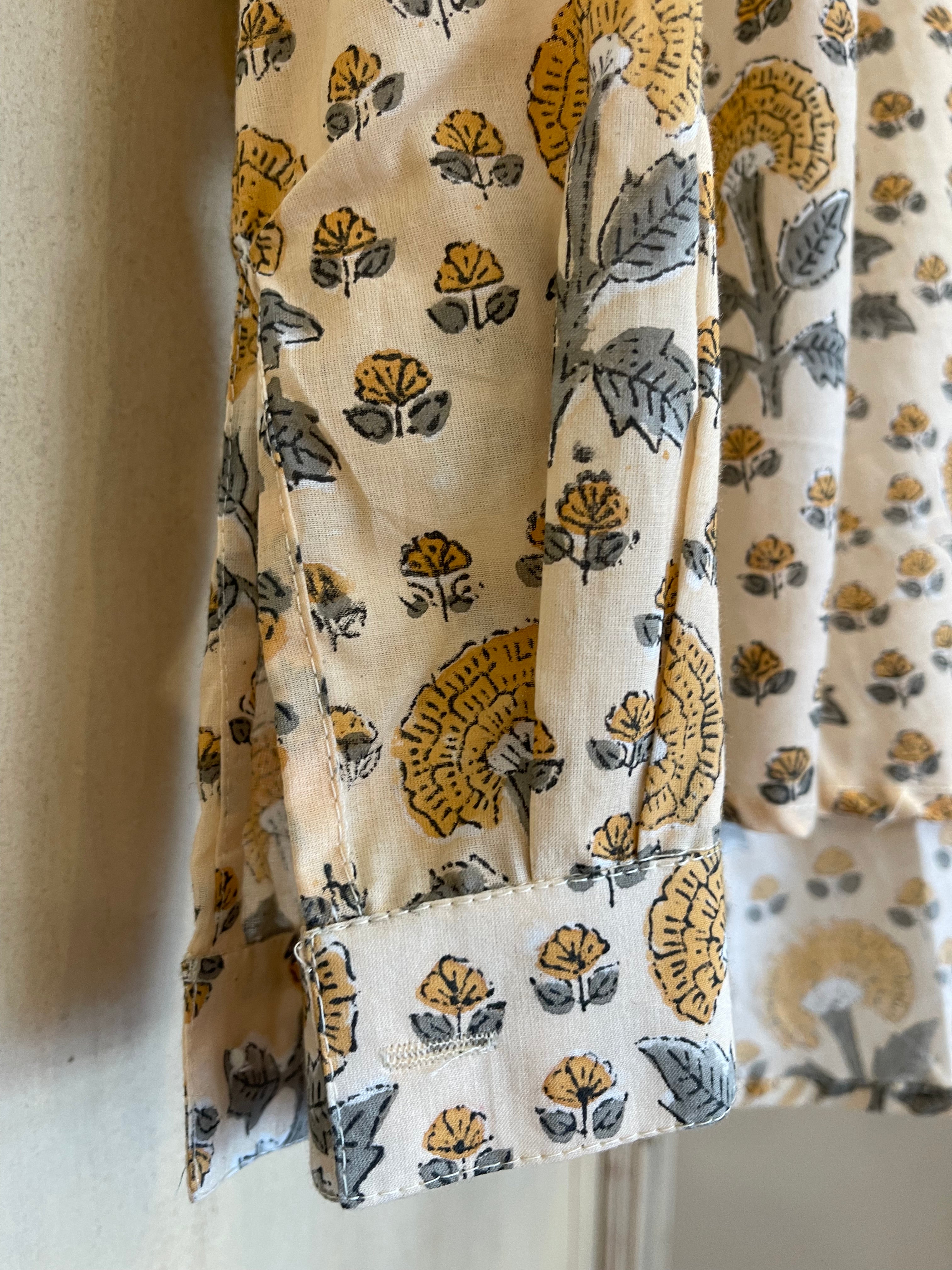 Handblock Printed Blouse - MARIGOLD