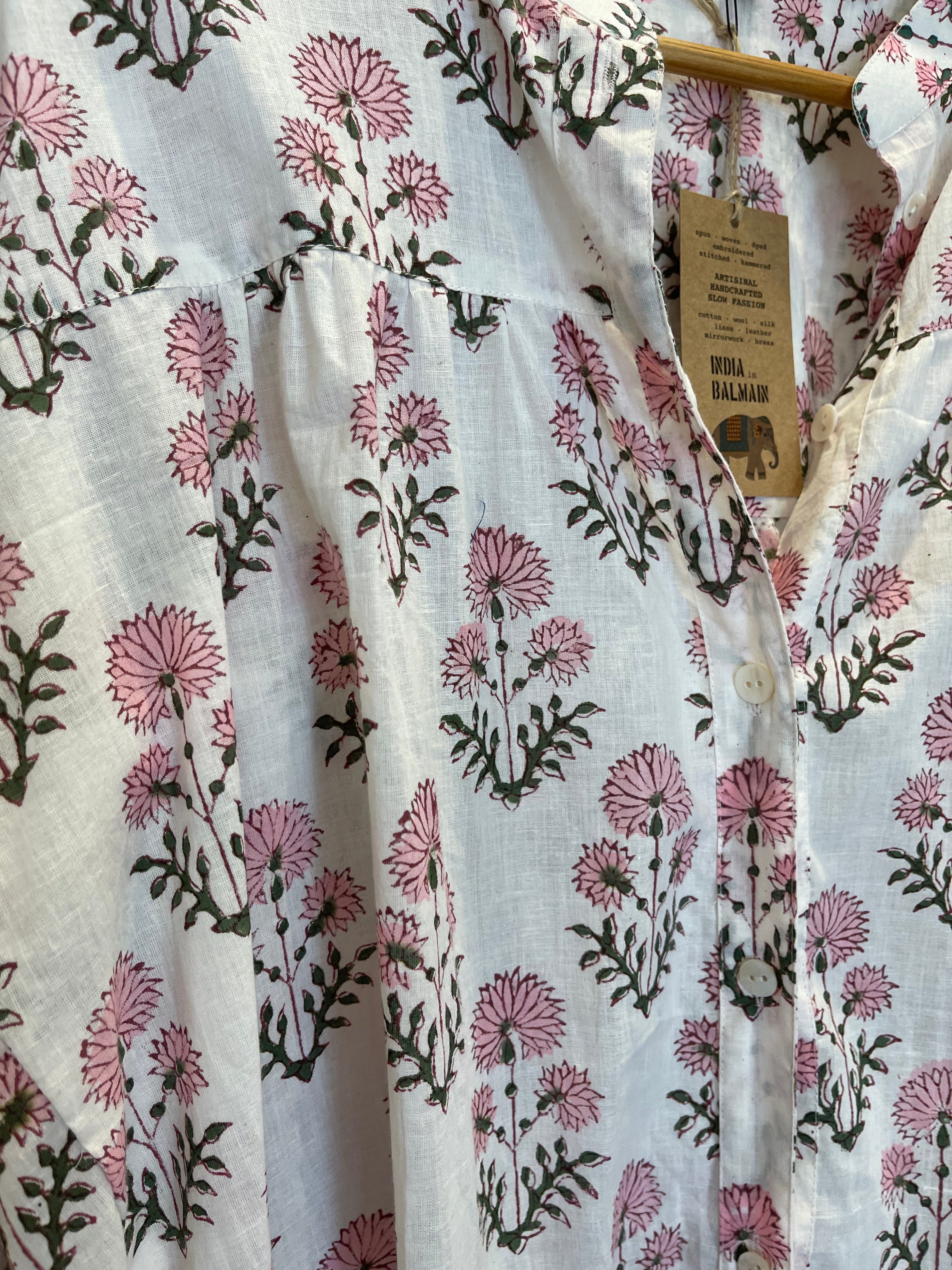 Handblock Printed Blouse - CHLOE