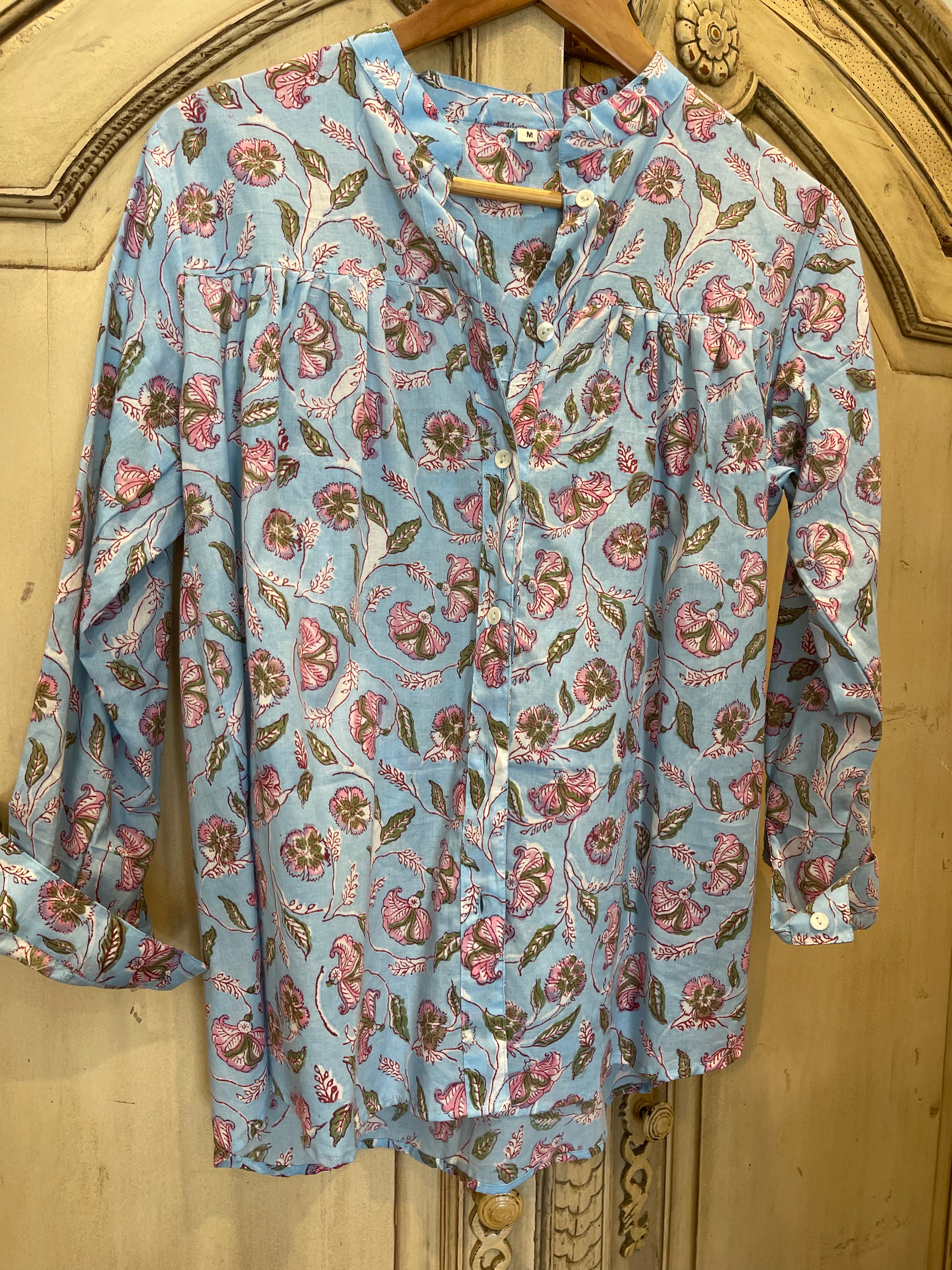 Handblock Printed Blouse - KATIE