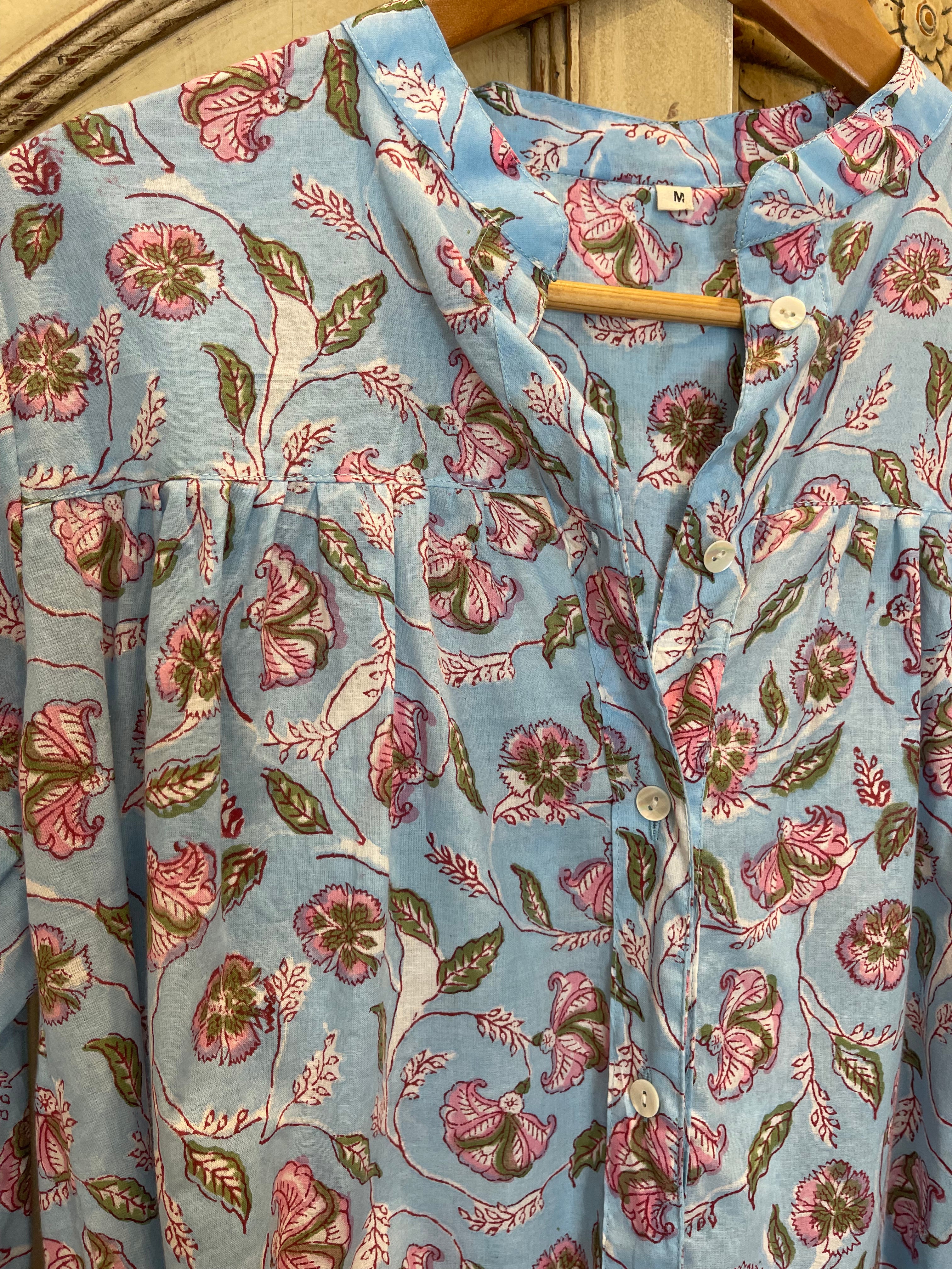 Handblock Printed Blouse - KATIE