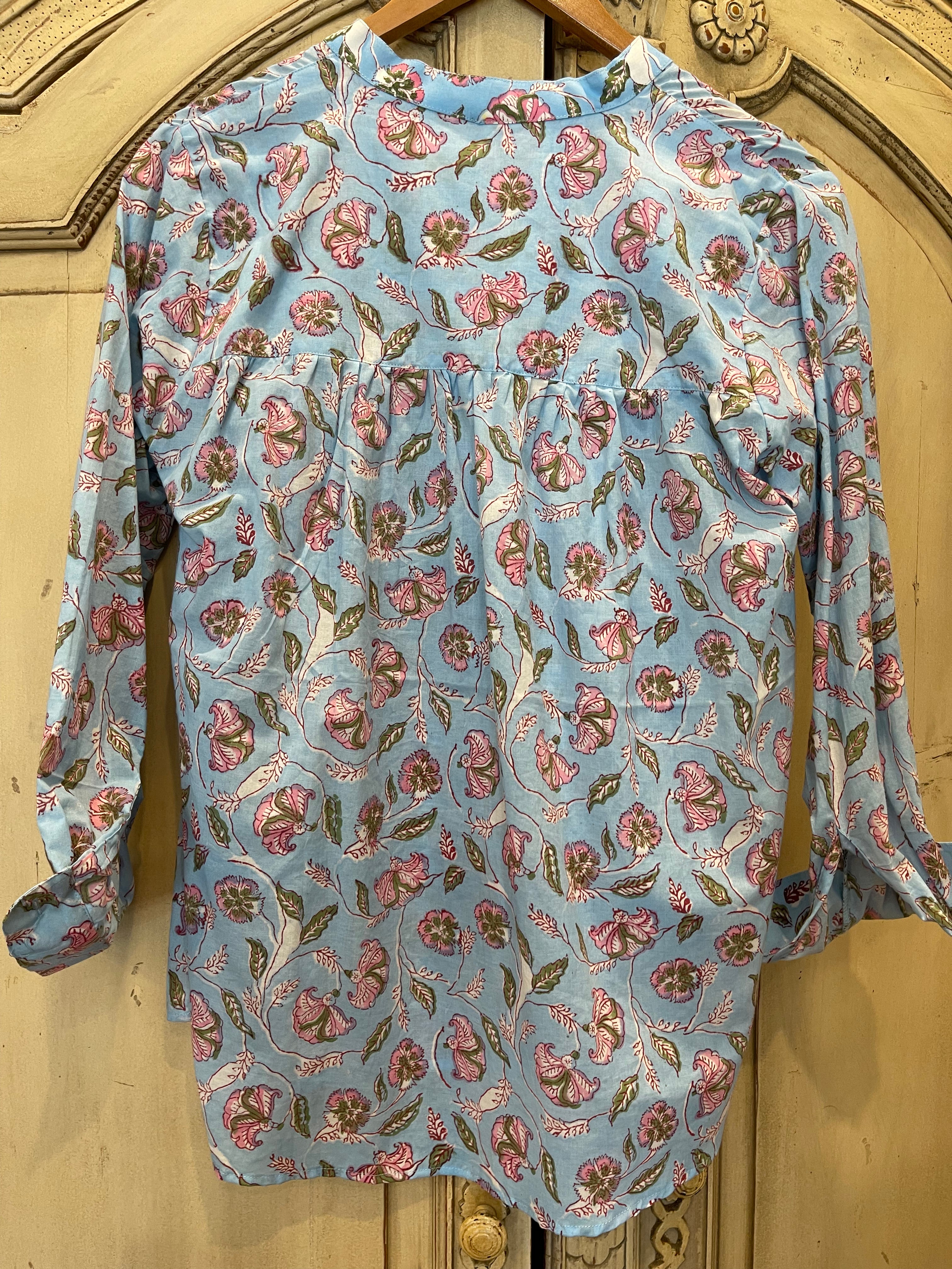 Handblock Printed Blouse - KATIE