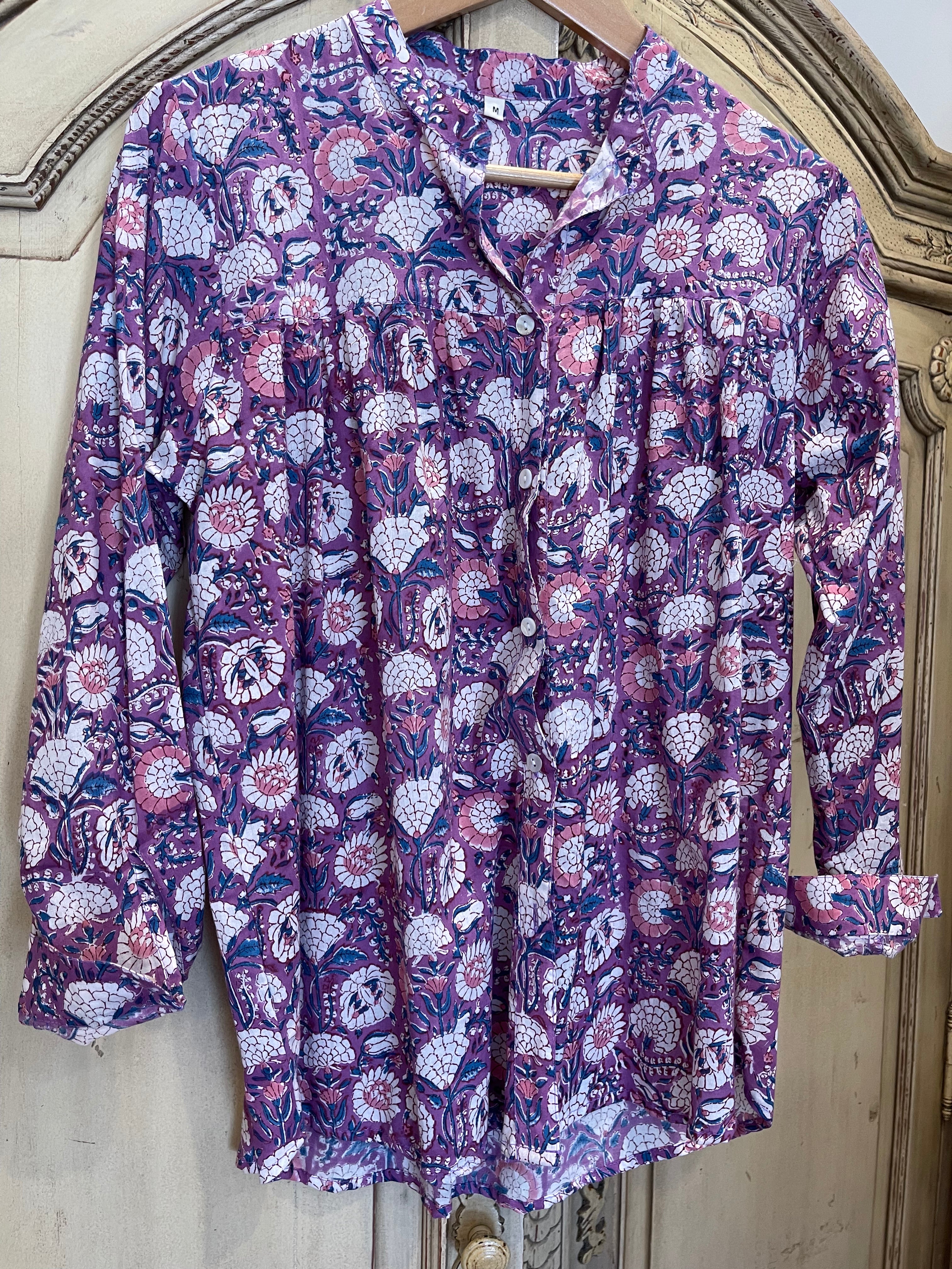 Handblock Printed Blouse - LUCY