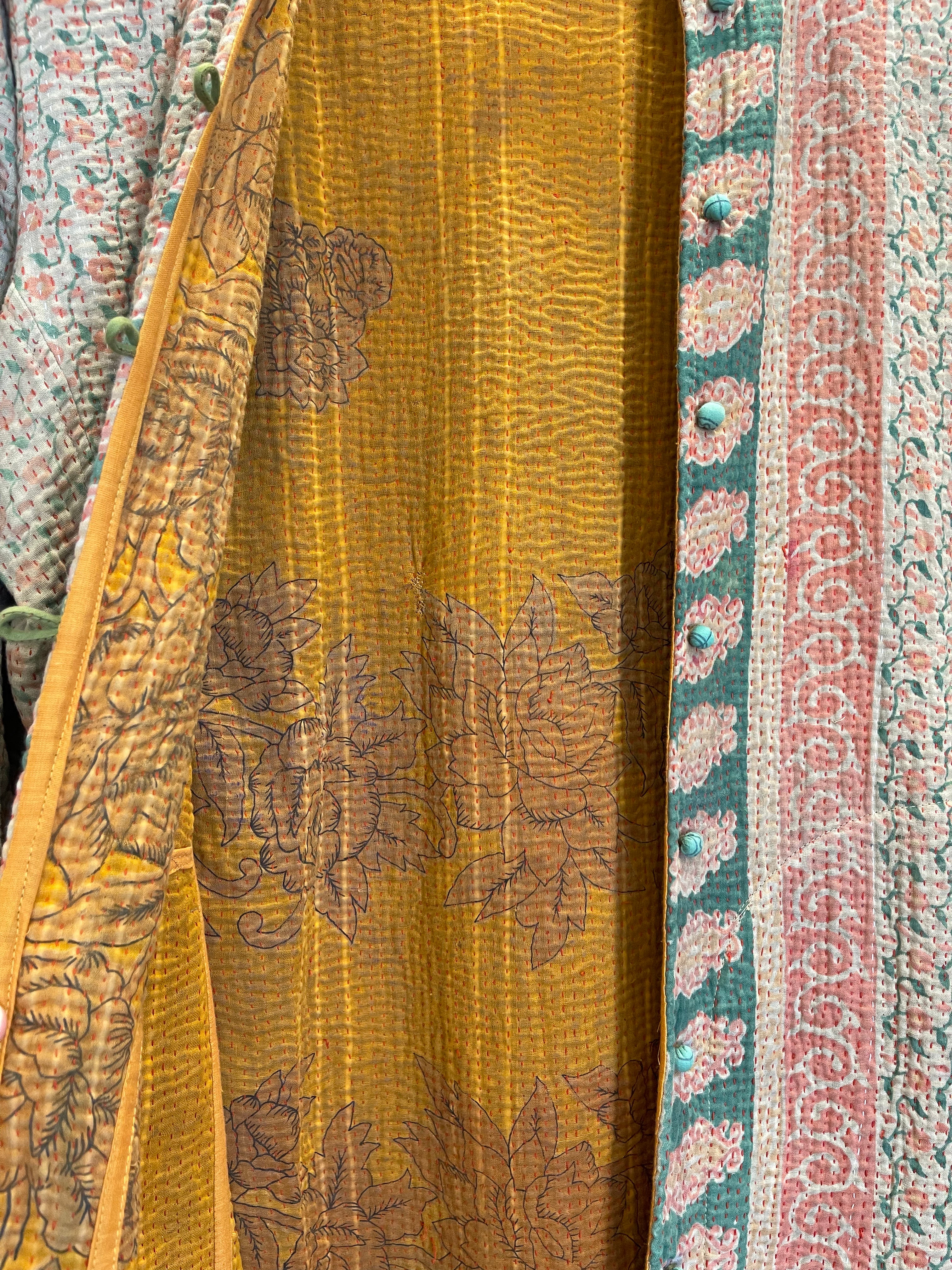 Vintage Kantha Jacket - Dusty Floral