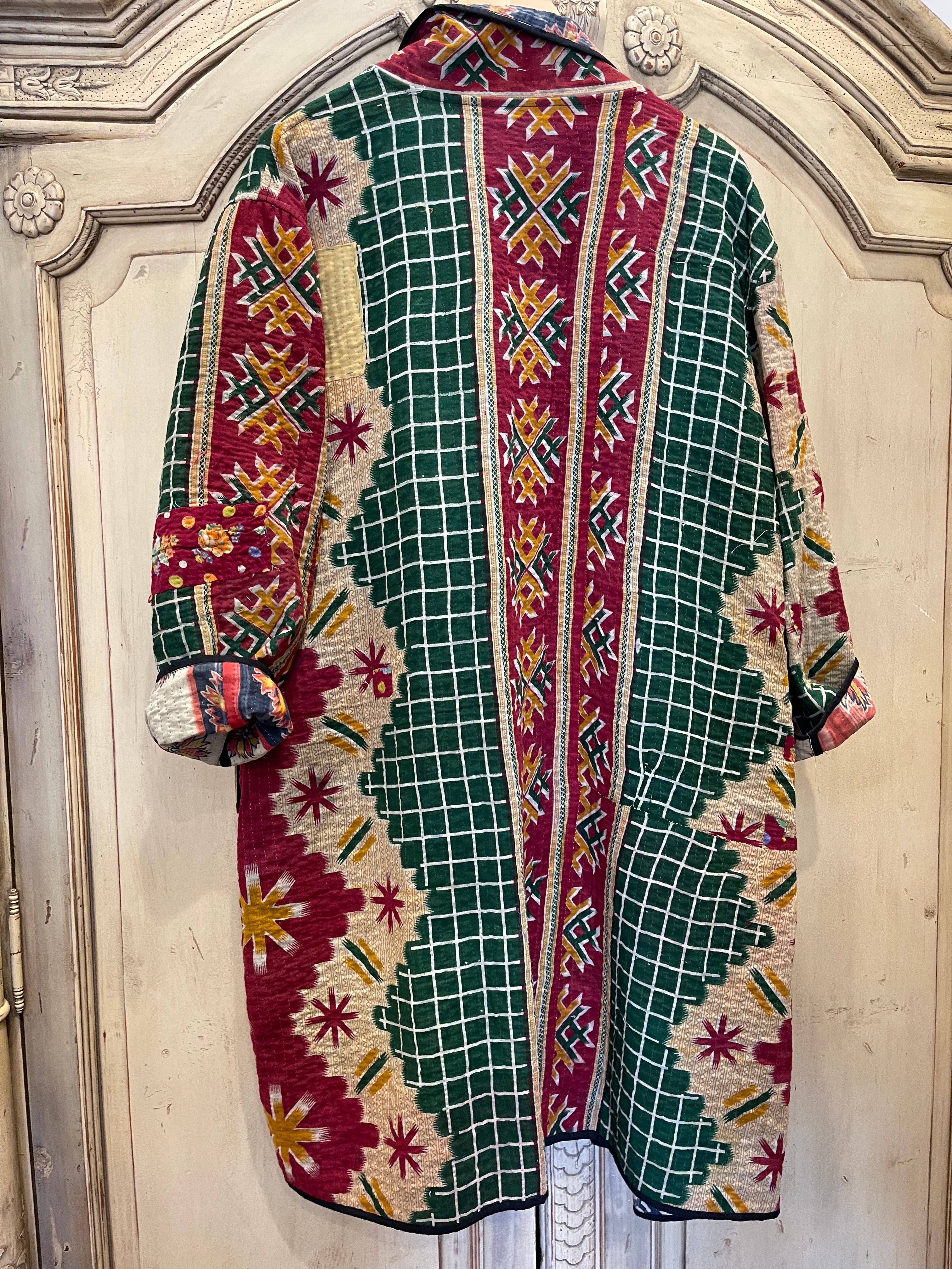 Coat with belt - Flower Festival