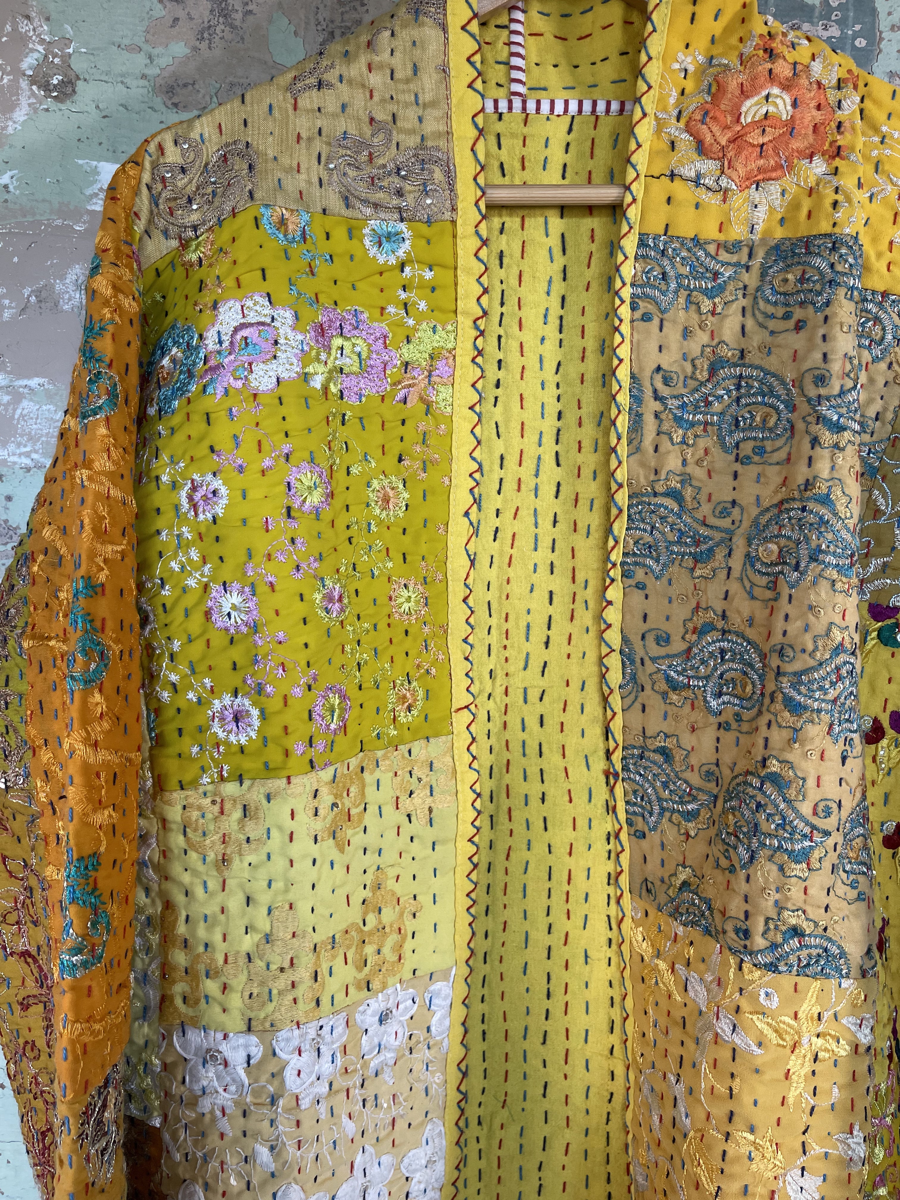 Embroidered Kantha Coat - WARMTH