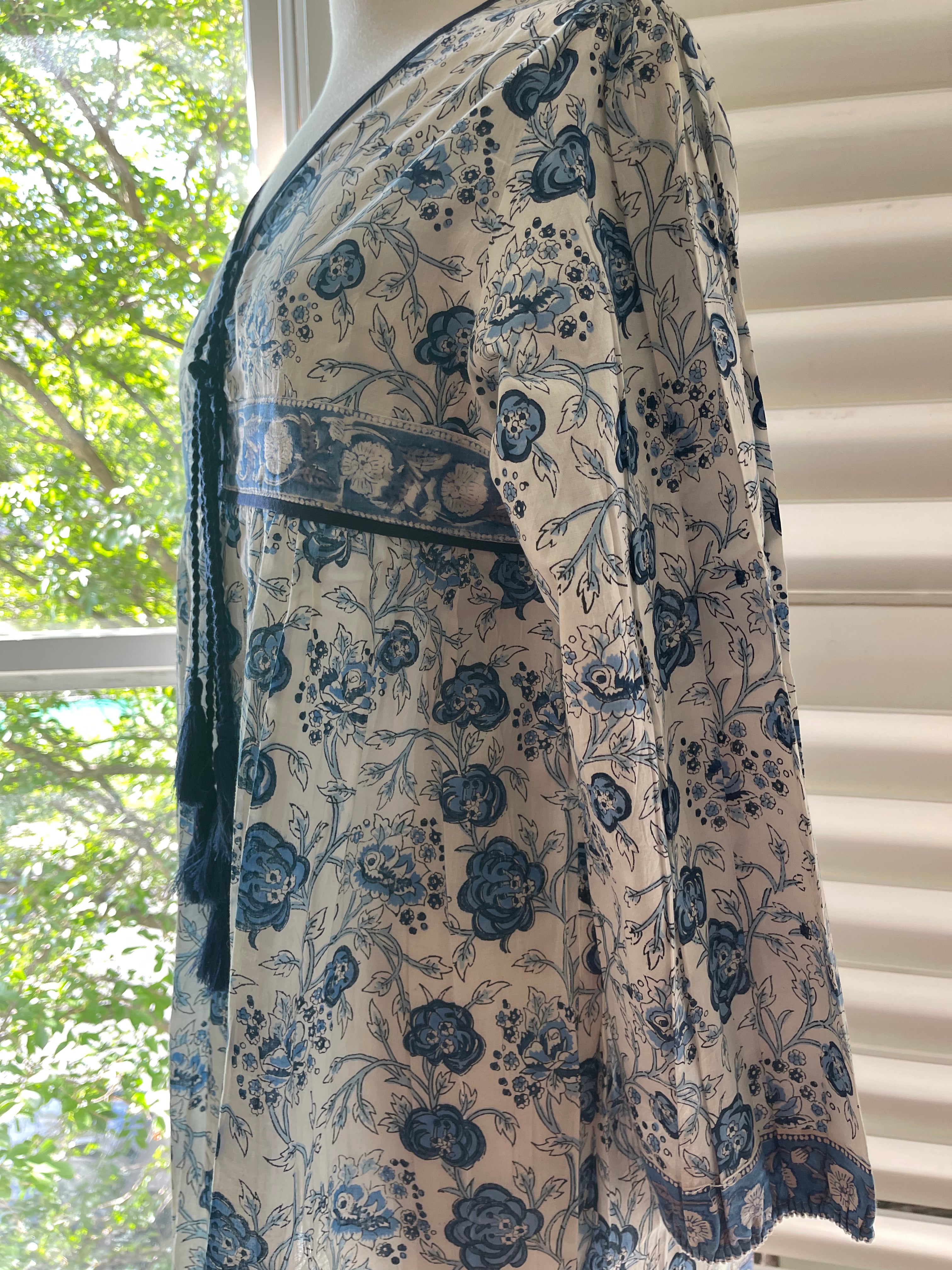 V Neck Dress - Ocean