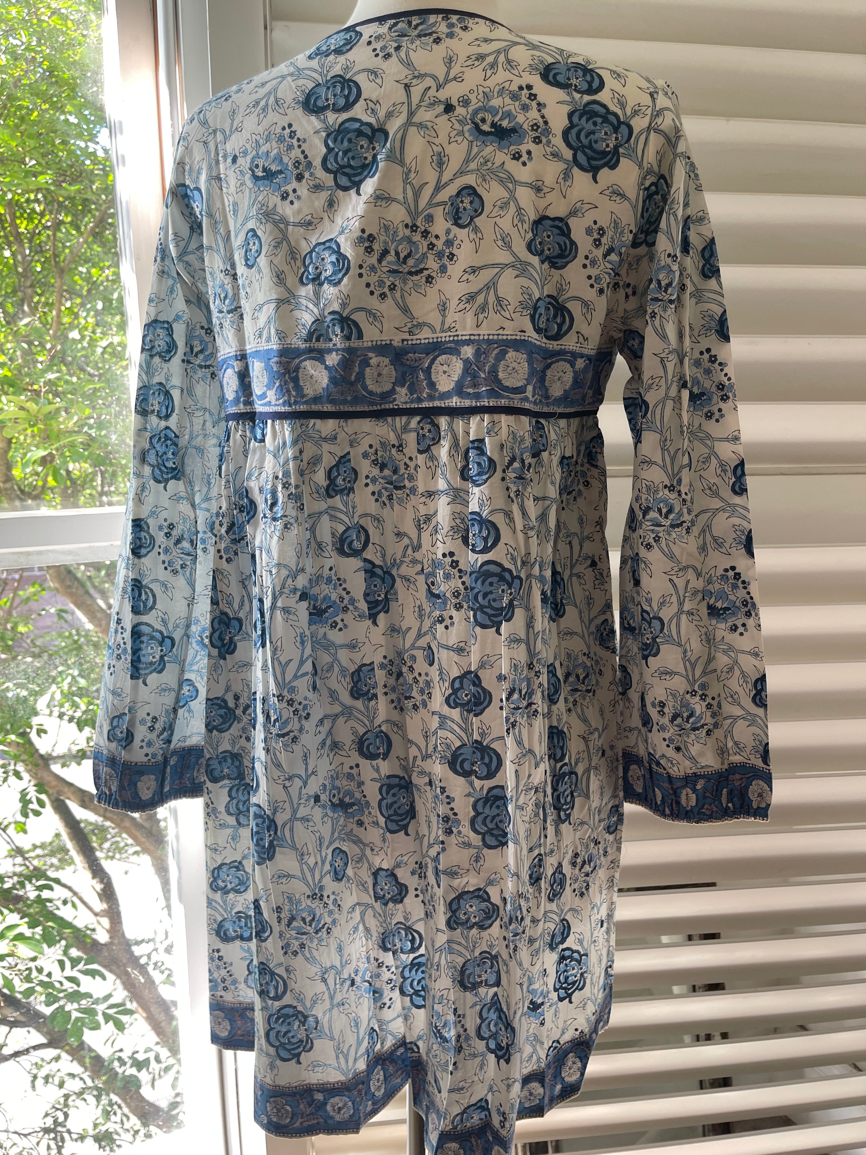 V Neck Dress - Ocean