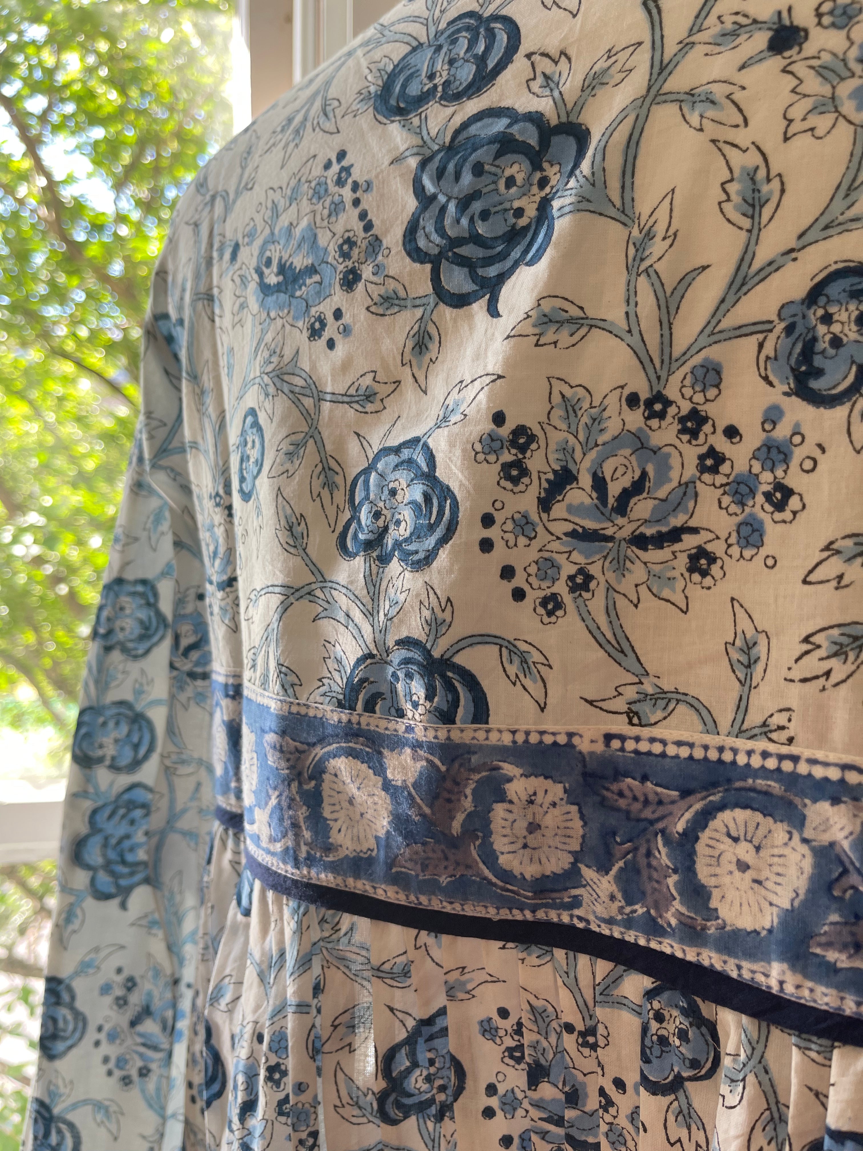 V Neck Dress - Ocean