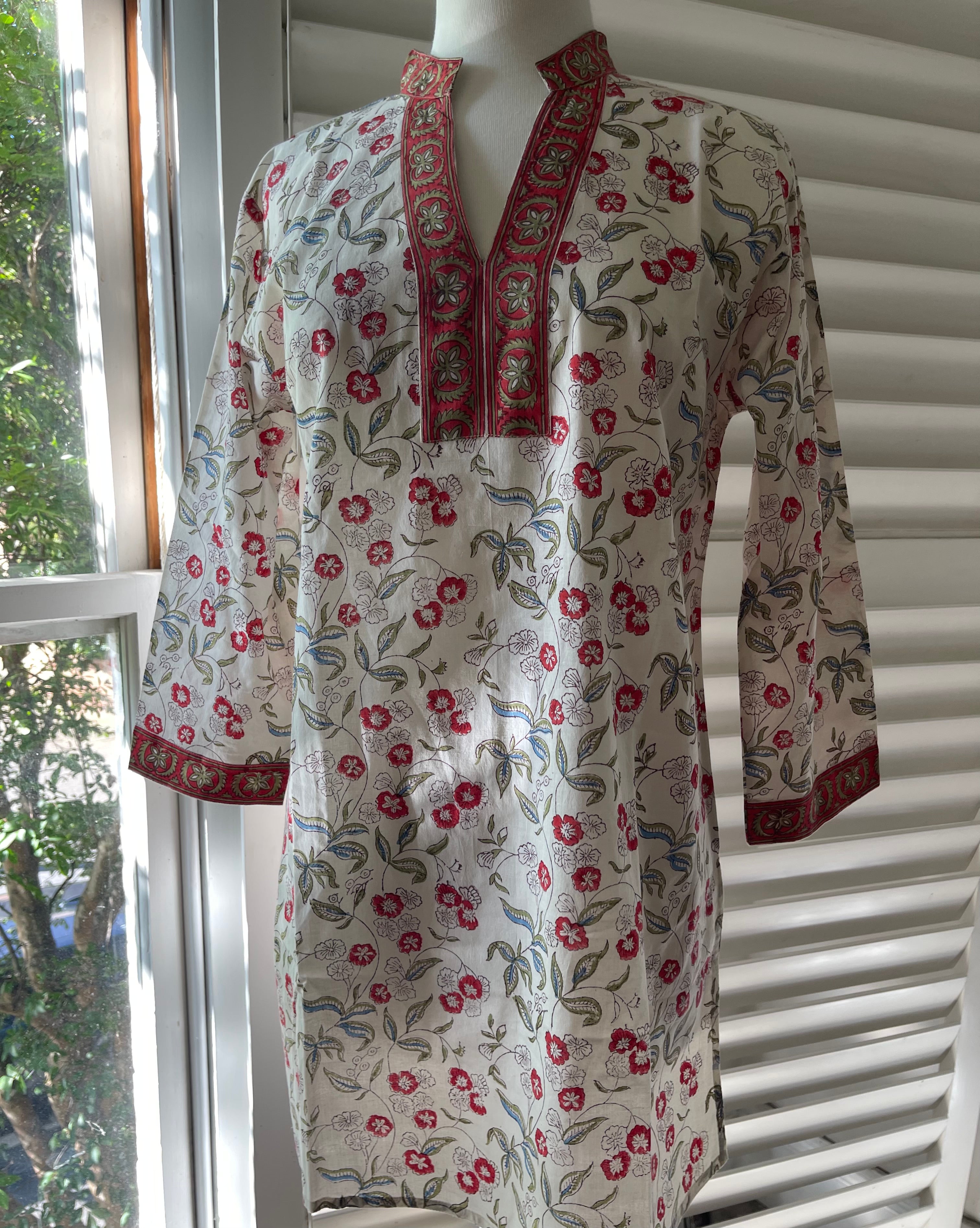 Blockprinted Kurta - Christmas