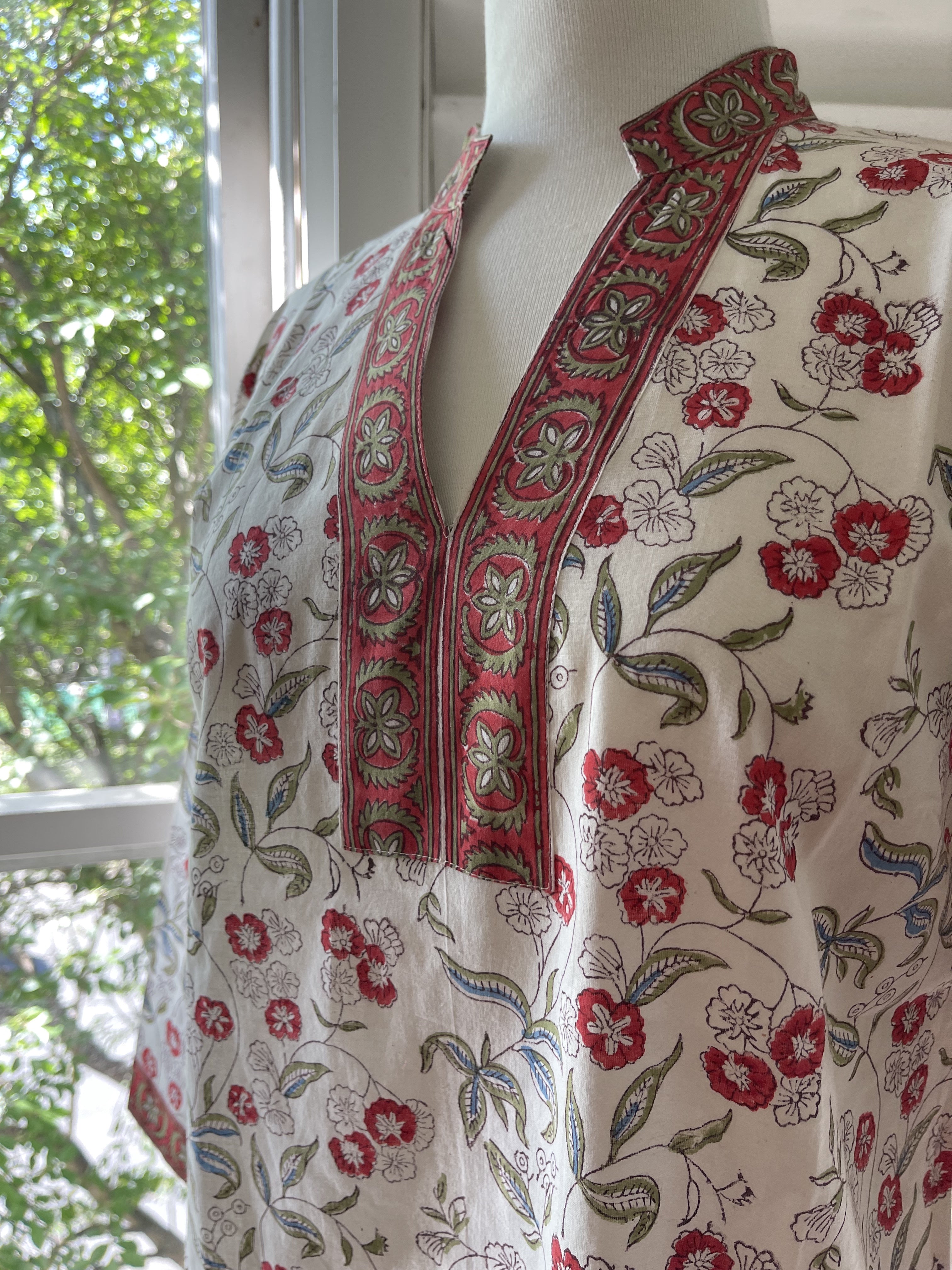 Blockprinted Kurta - Christmas