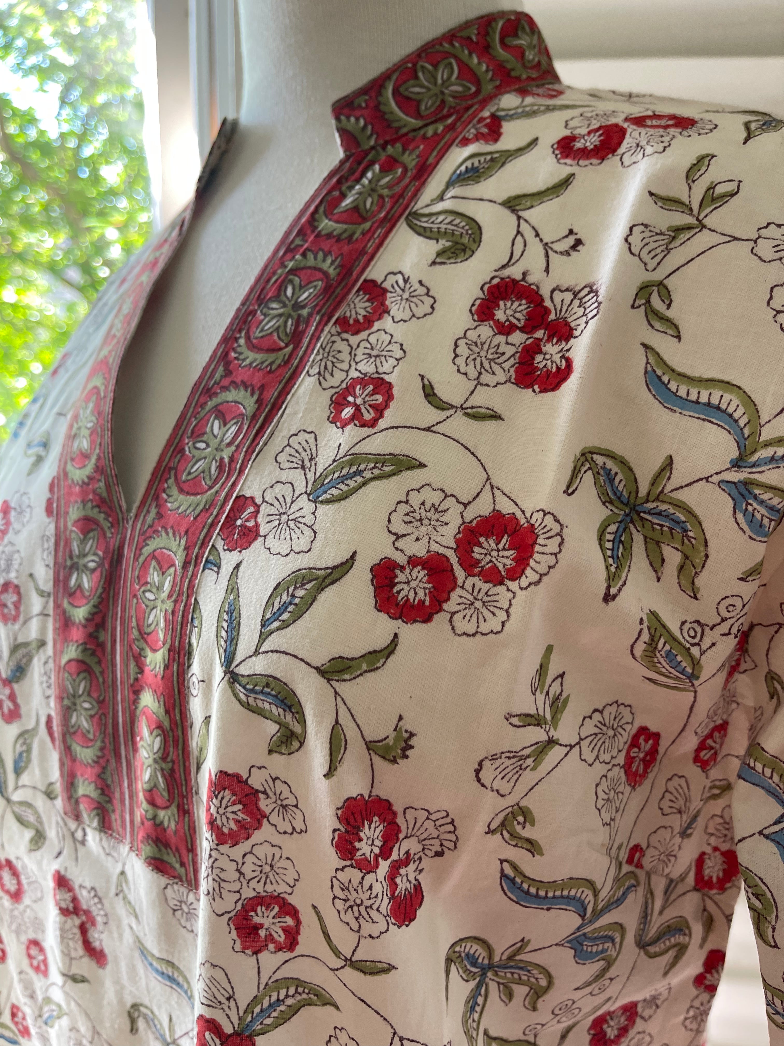 Blockprinted Kurta - Christmas