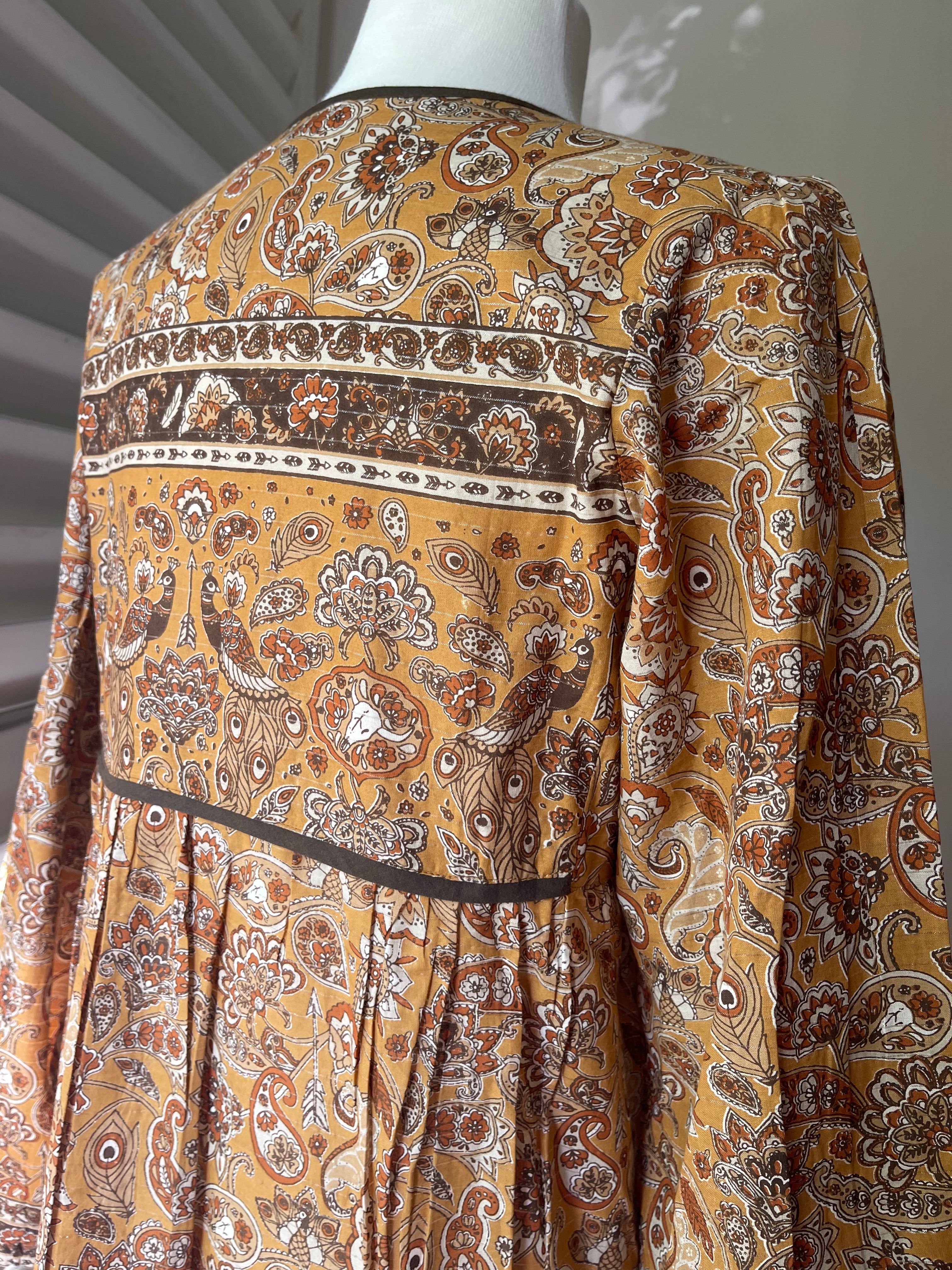 Maxi Dress - Peacock Garden