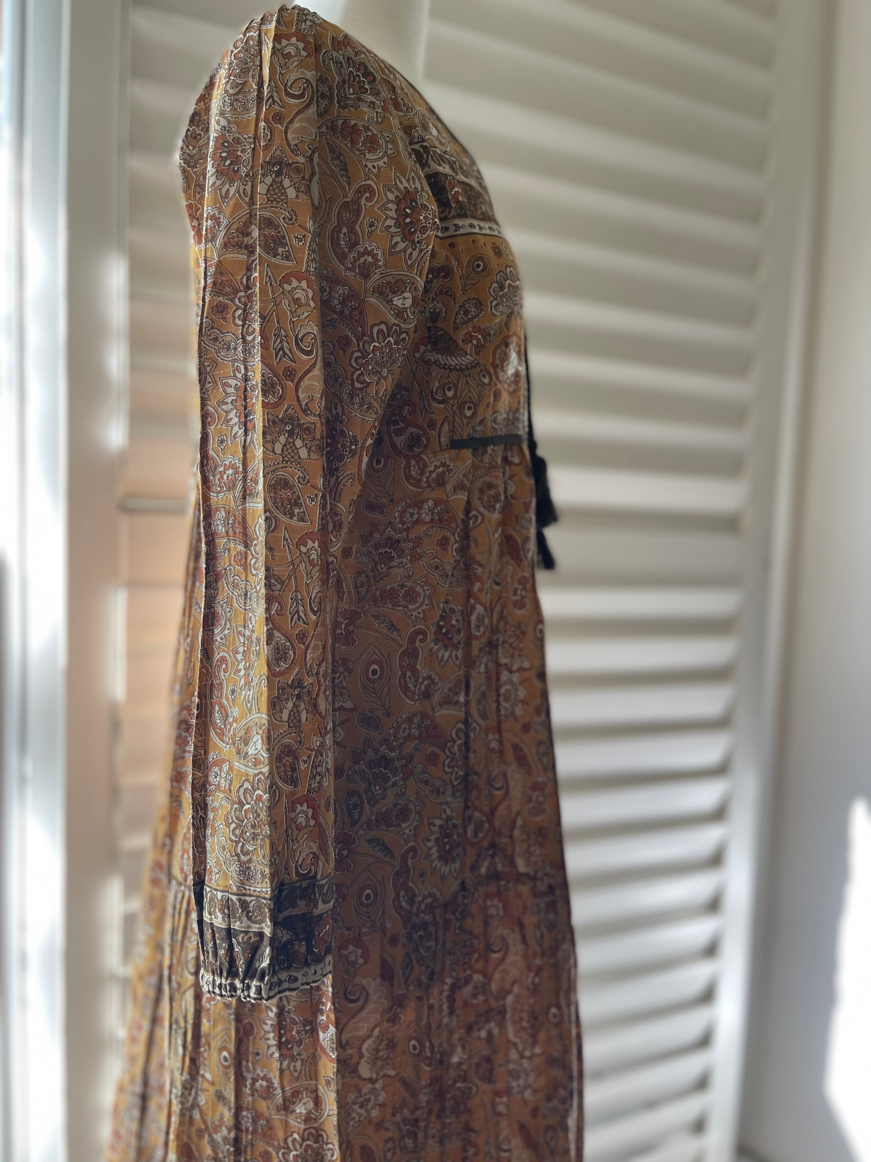 Maxi Dress - Peacock Garden