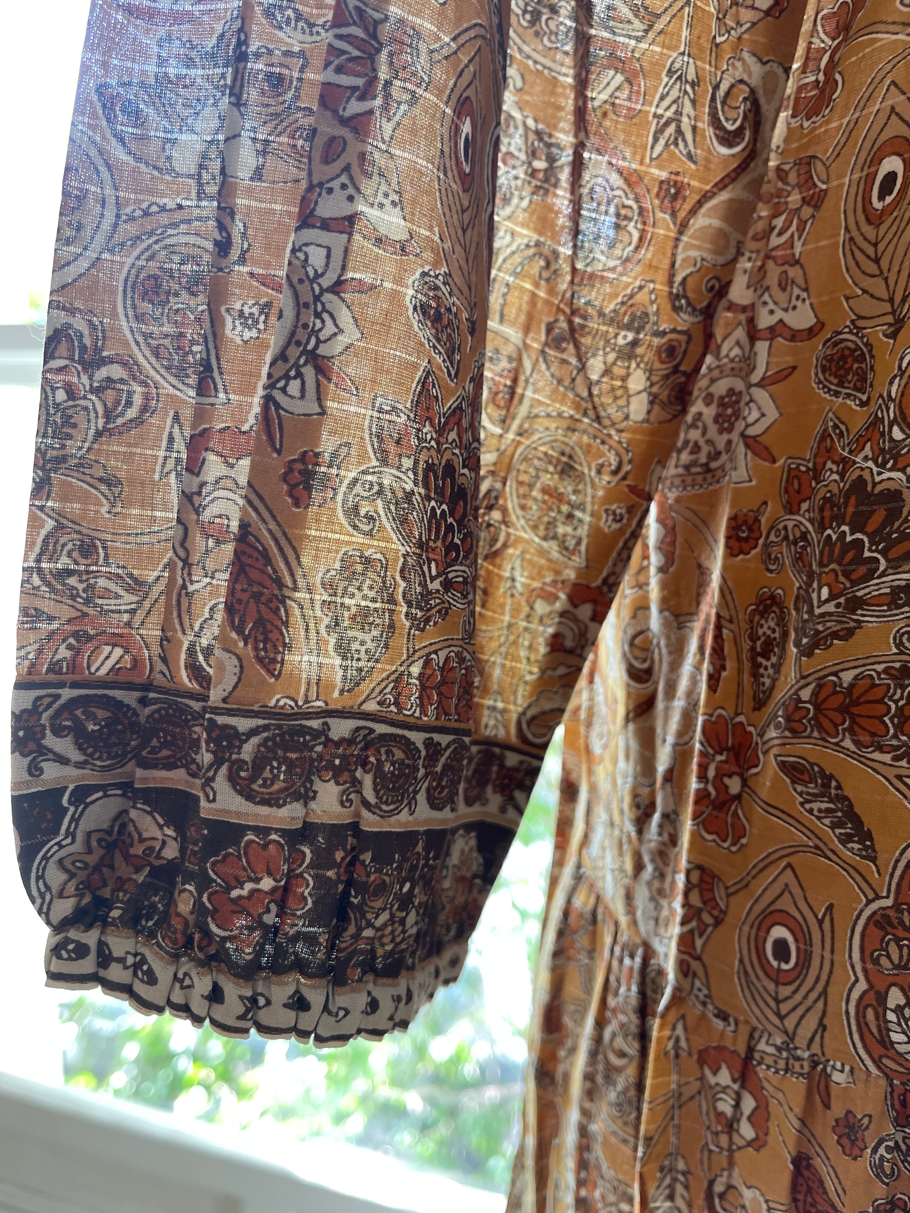 Maxi Dress - Peacock Garden