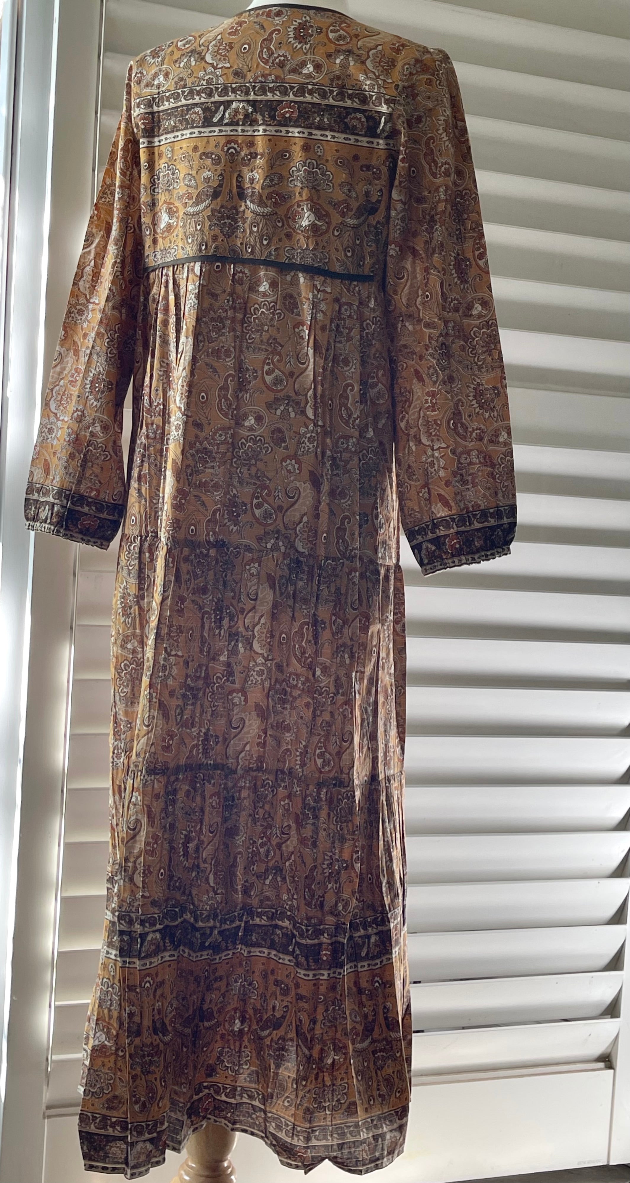 Maxi Dress - Peacock Garden