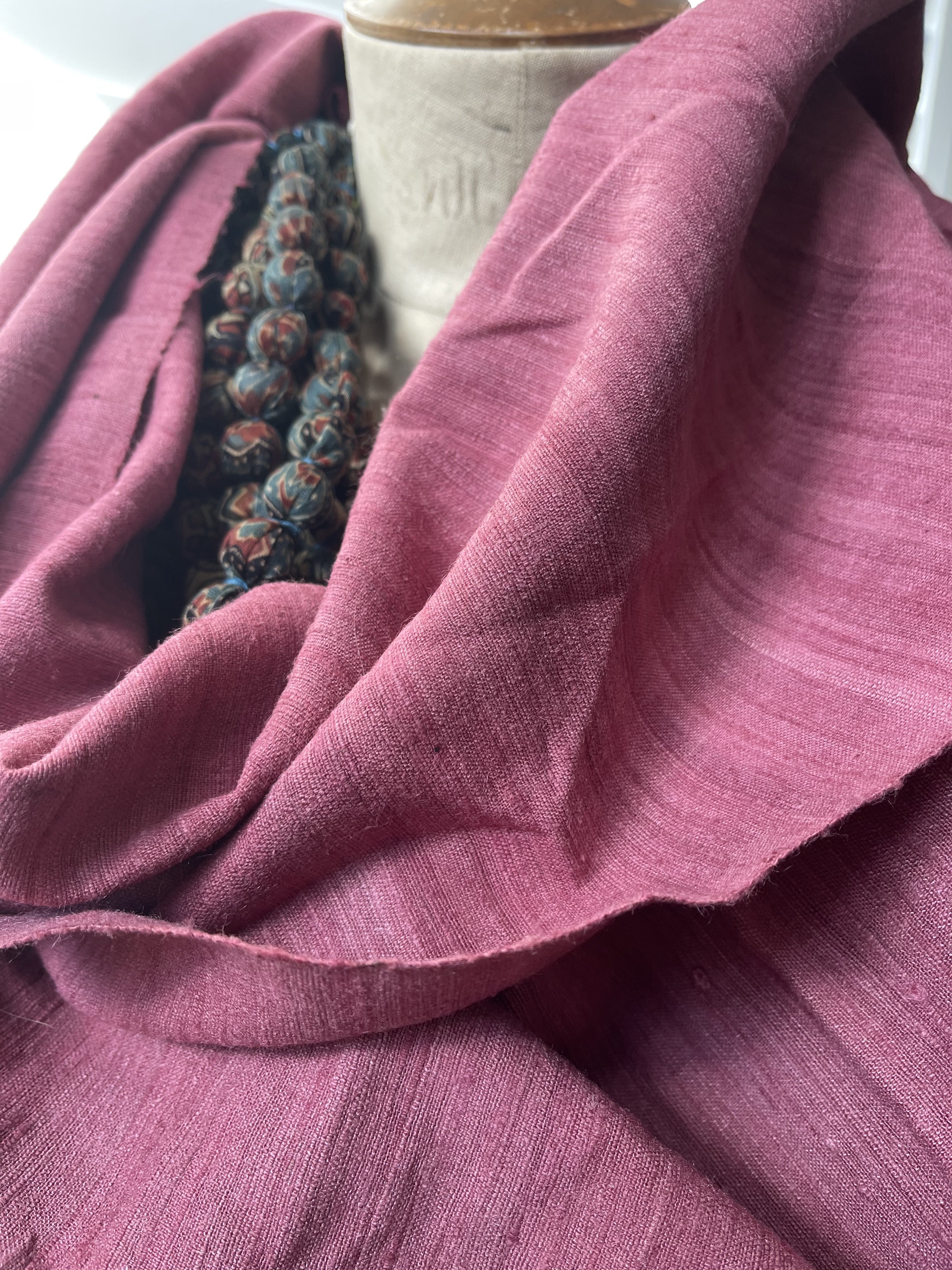 Peace Silk Scarf - Rose