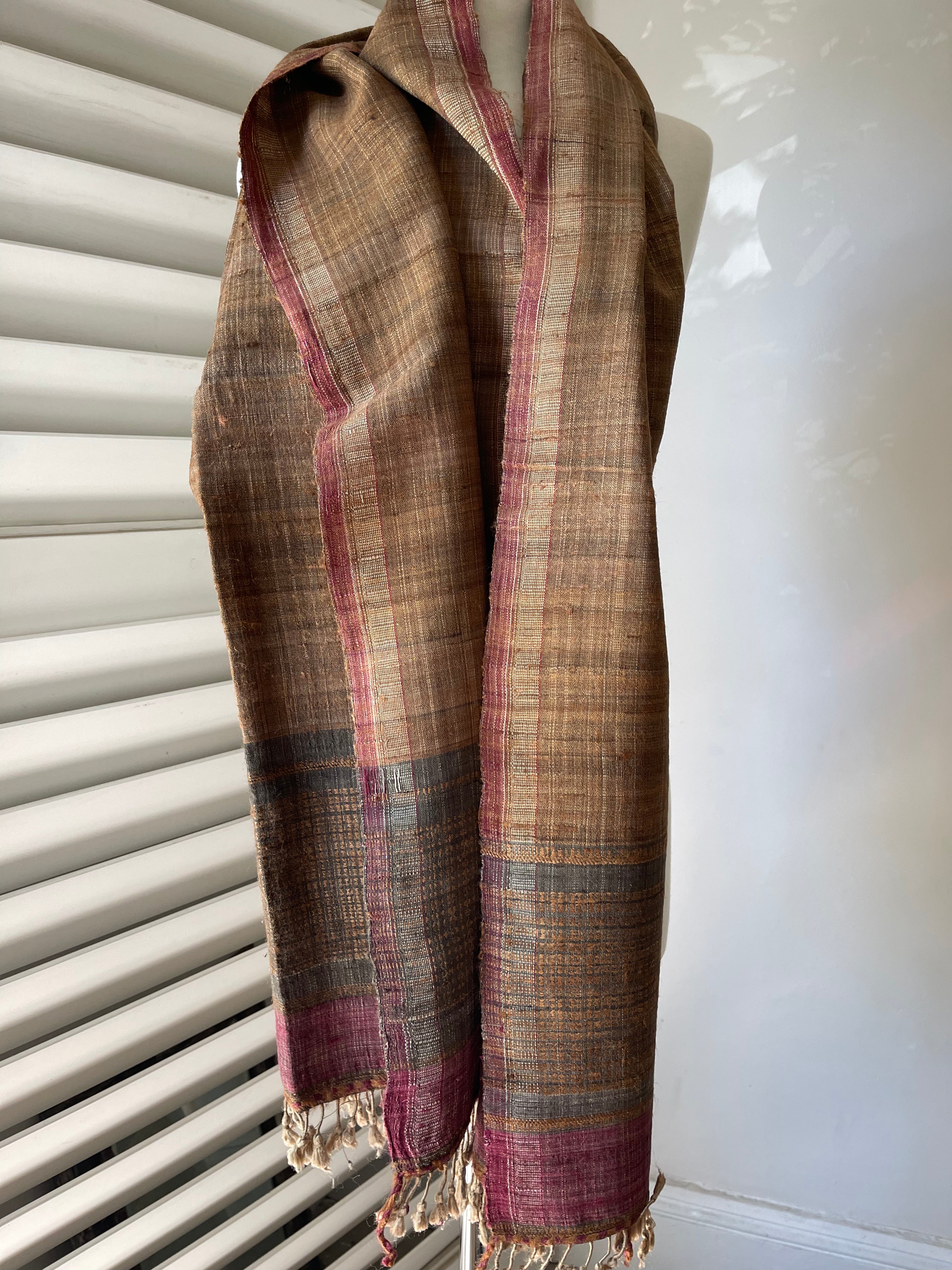 Handloomed Silk + Cotton - Acacia and Marigold Dye