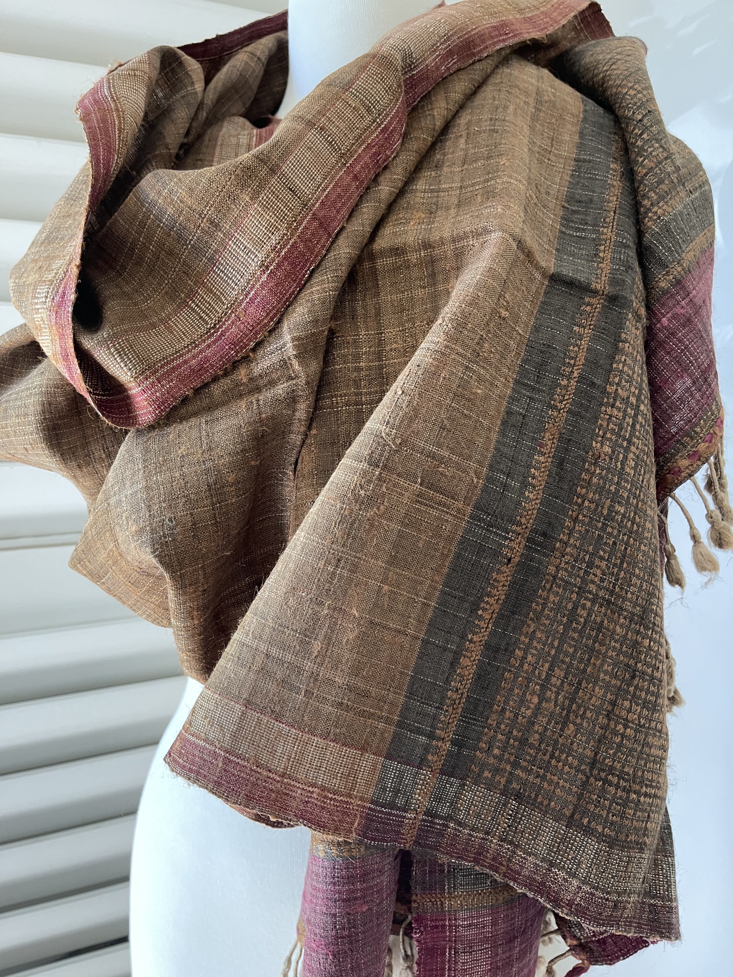 Handloomed Silk + Cotton - Acacia and Marigold Dye