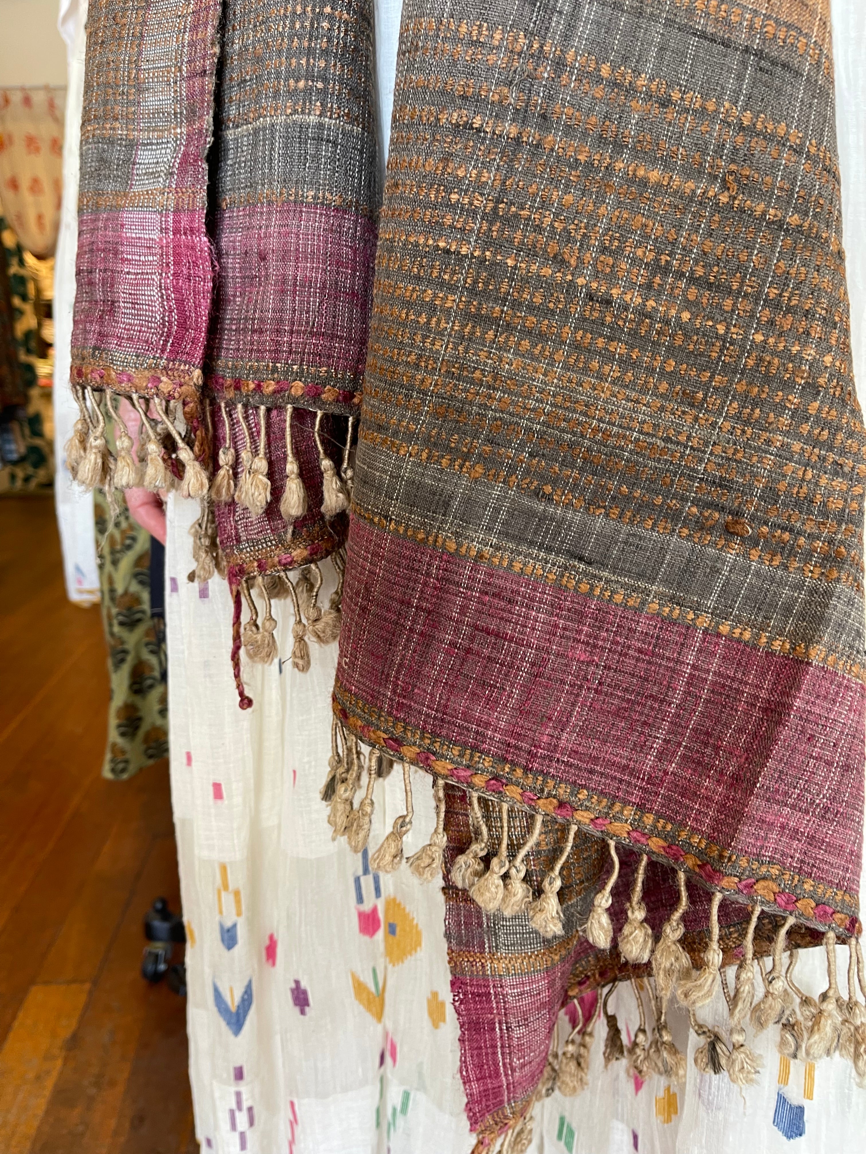 Handloomed Silk + Cotton - Acacia and Marigold  Dye