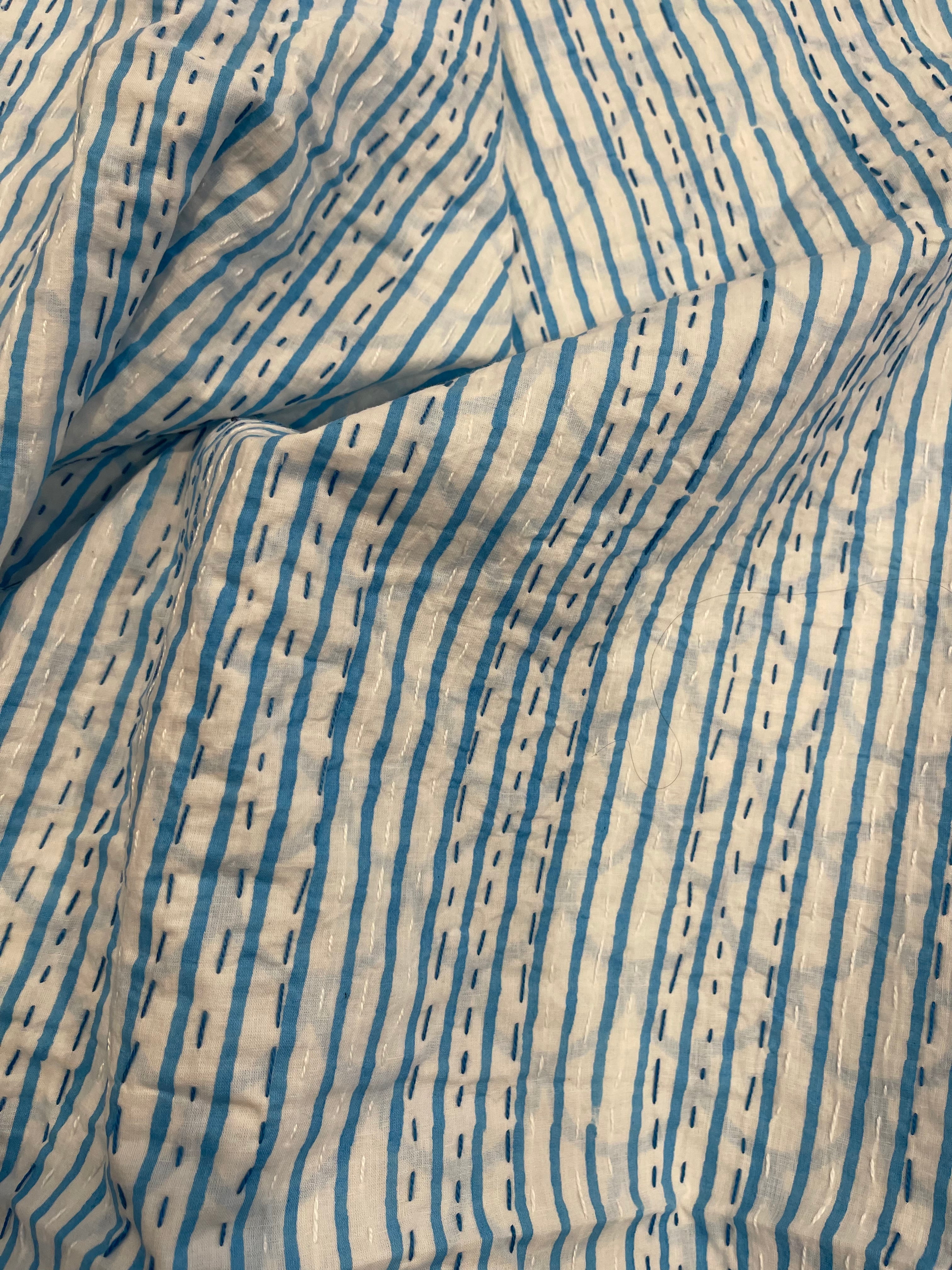 KANTHA - FANS IN FRESH BLUE