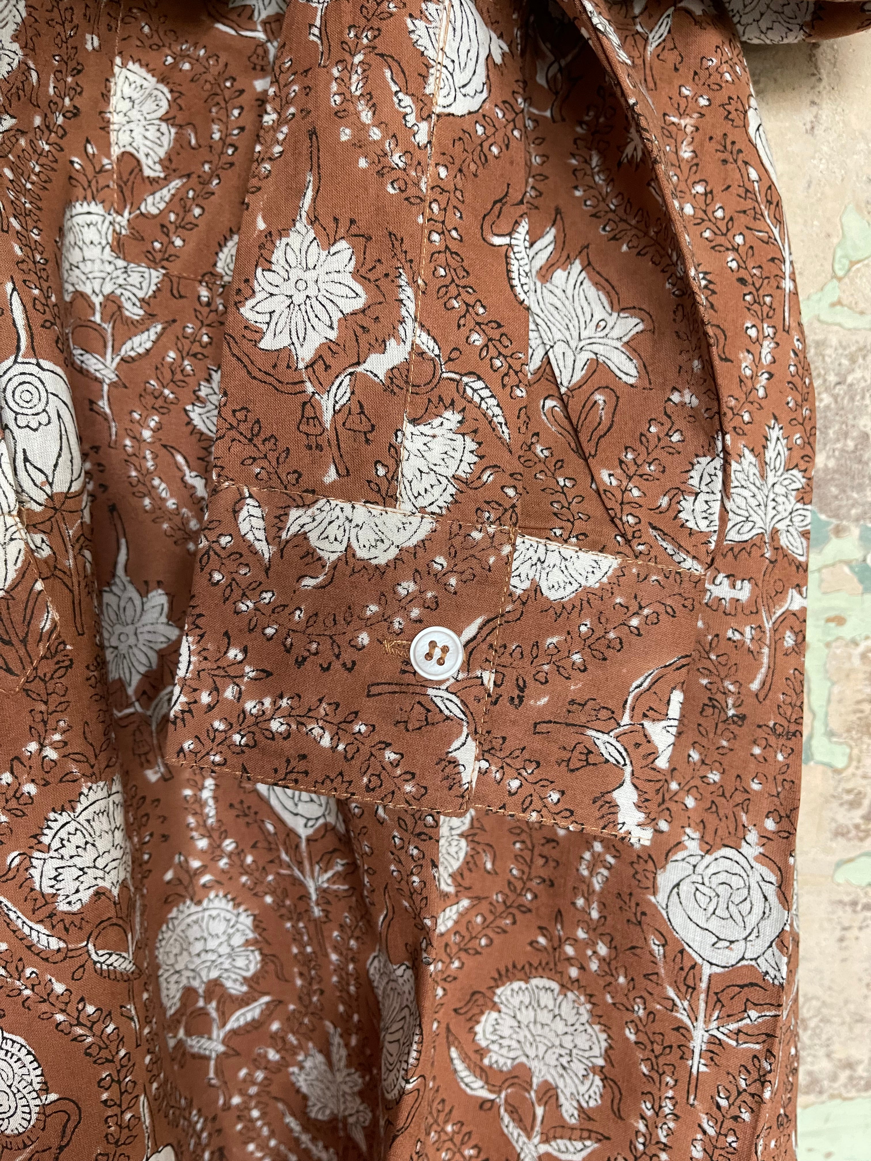 Blockprinted Blouse - Desert Floral
