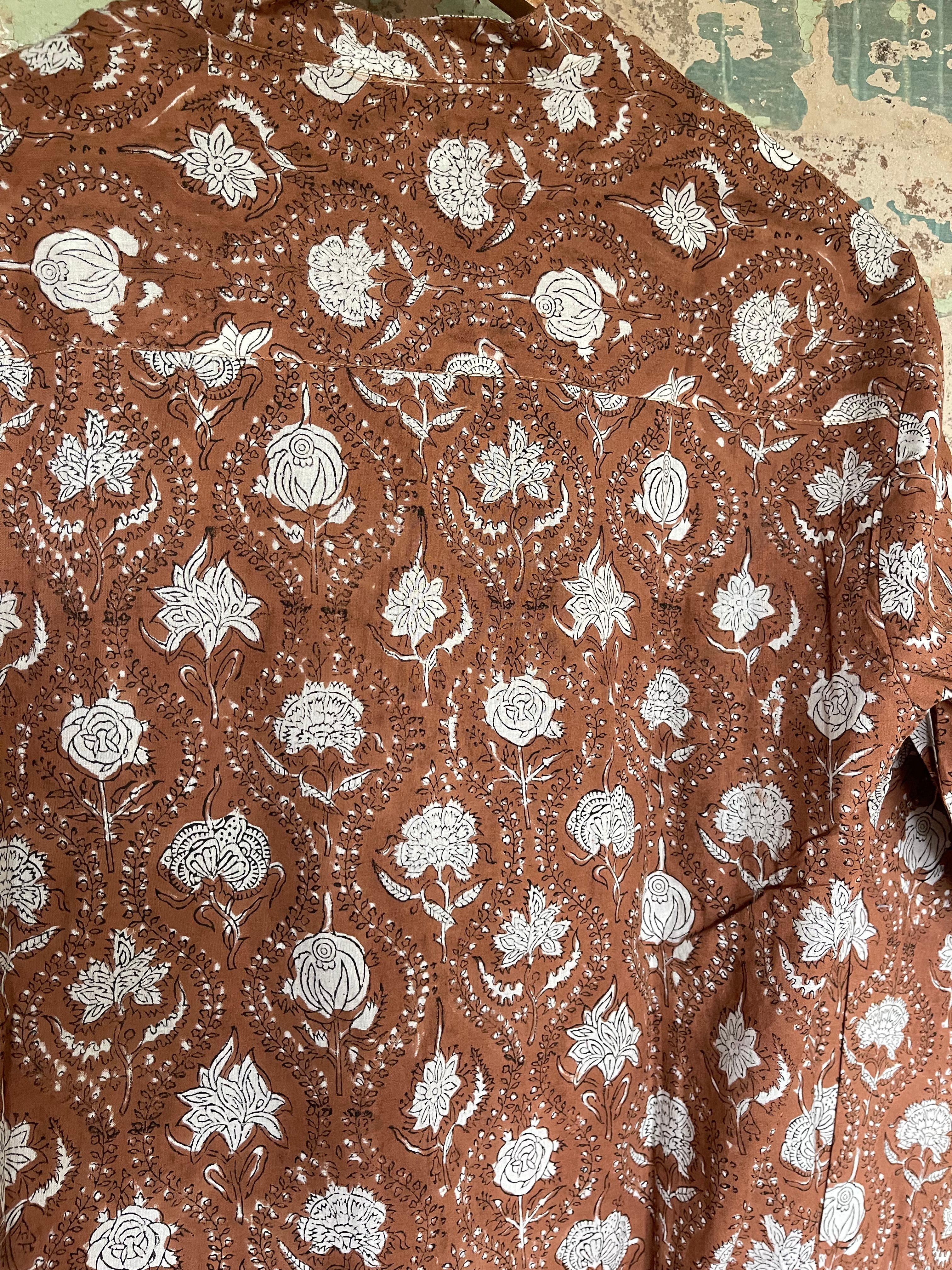 Blockprinted Blouse - Desert Floral