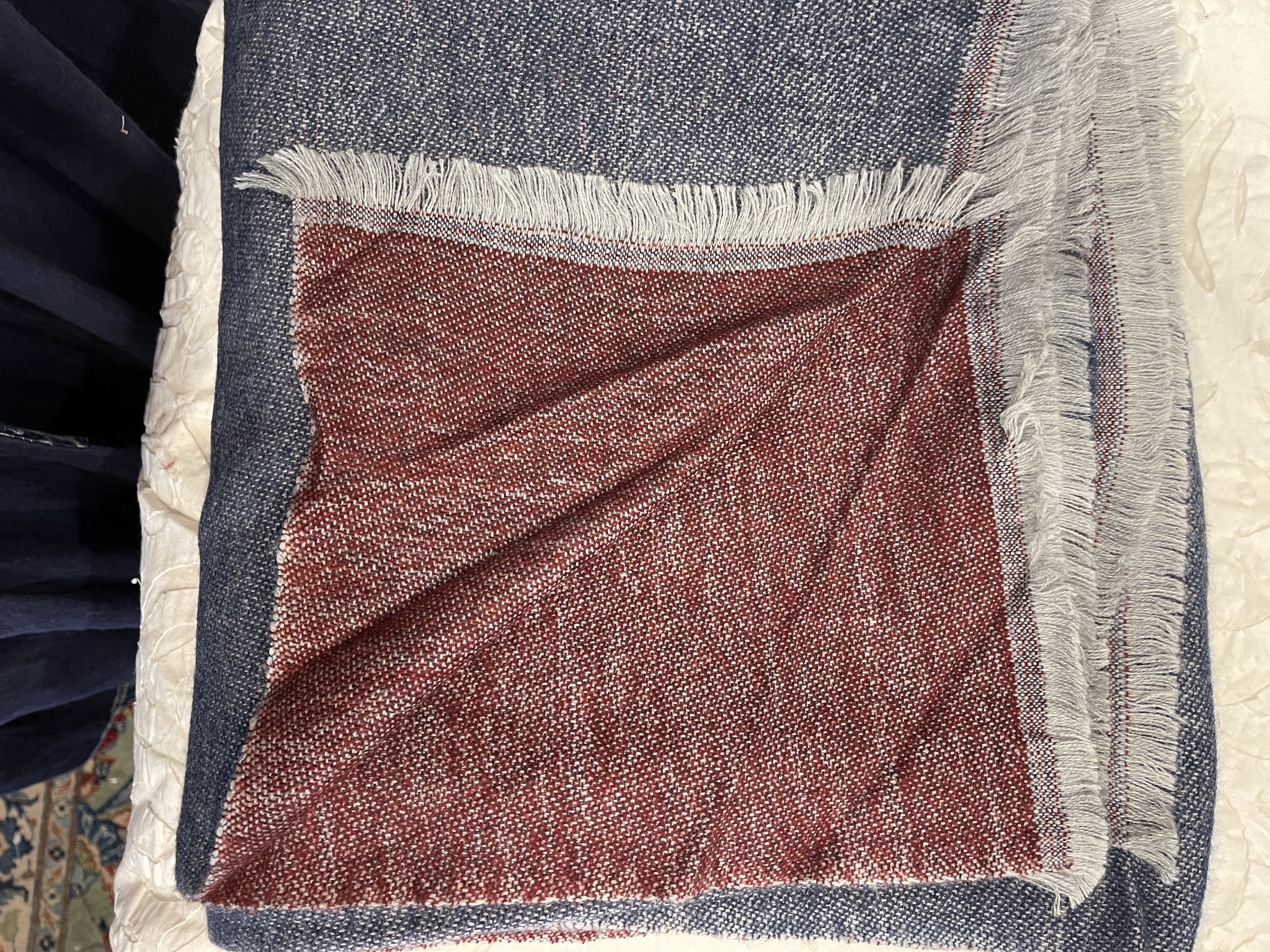 Cashmere Wrap Throw Blanket - Desert Pebble
