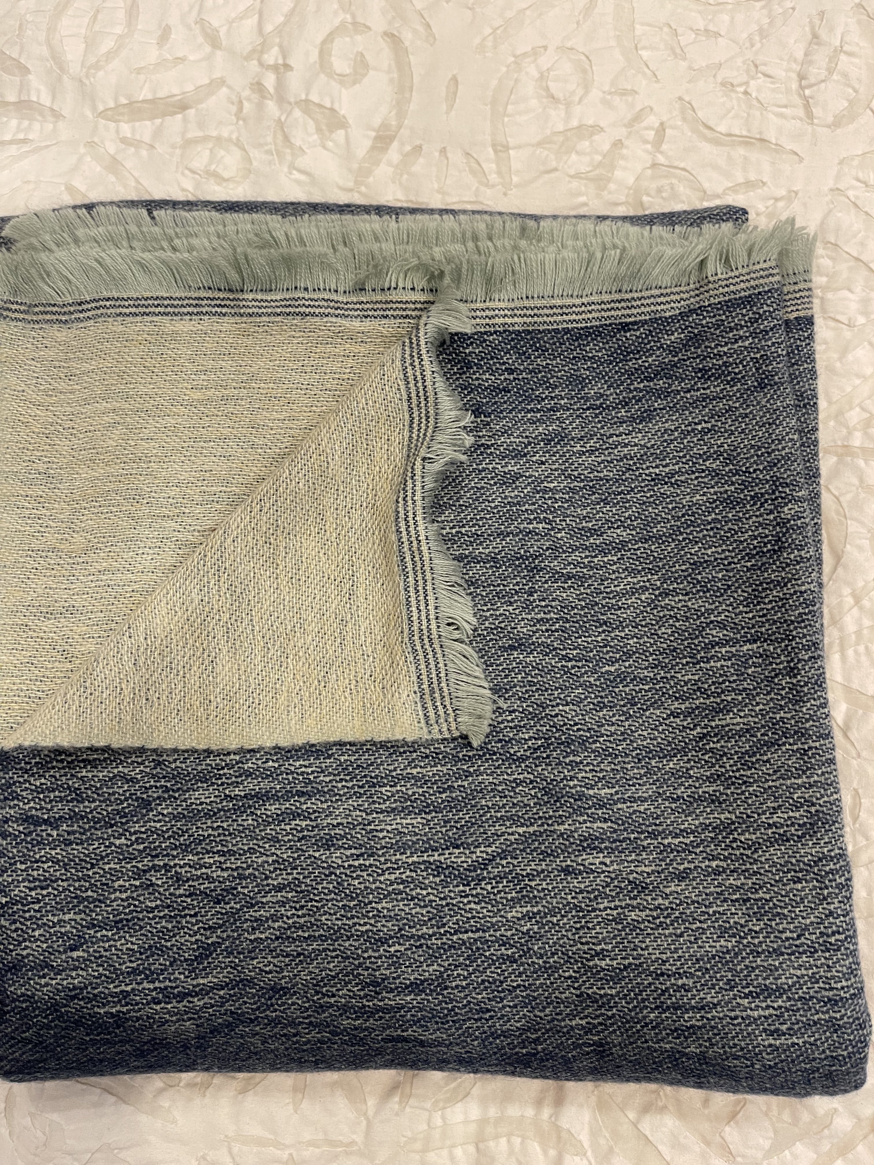 Cashmere Wrap Throw Blanket - Ocean Sand