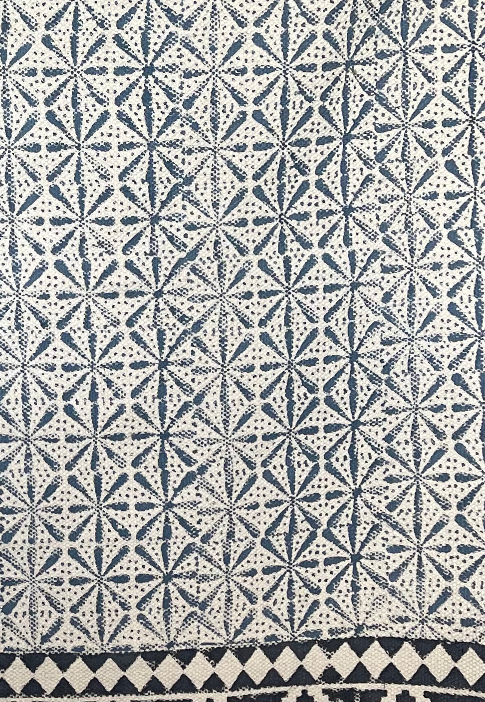 Dhurrie Cotton Rug - Intricate Indigo